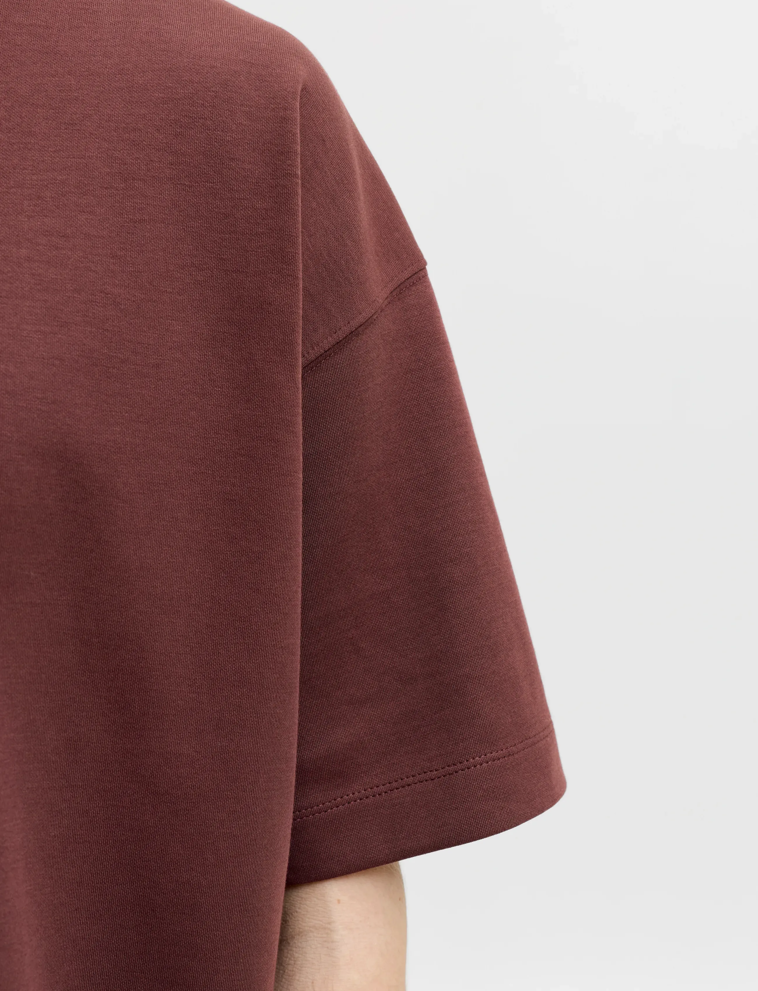 Jack & Jones - JJEBARRON TEE SS O-NECK NOOS - lühikeste varrukatega t-särgid - bitter chocolate - 4