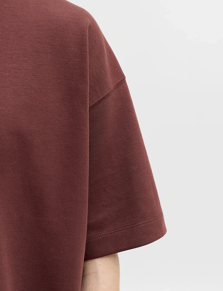 Jack & Jones - JJEBARRON TEE SS O-NECK NOOS - lühikeste varrukatega t-särgid - bitter chocolate - 4