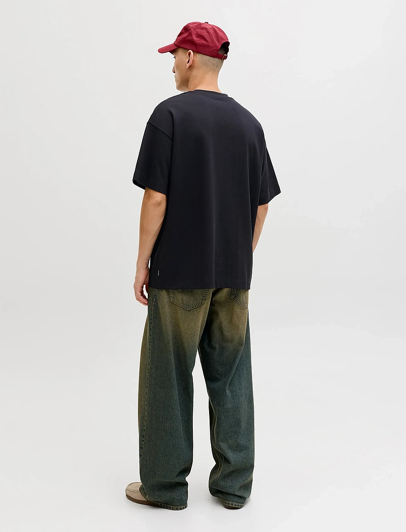 Jack & Jones - JJEBARRON TEE SS O-NECK NOOS - kortærmede t-shirts - black - 2