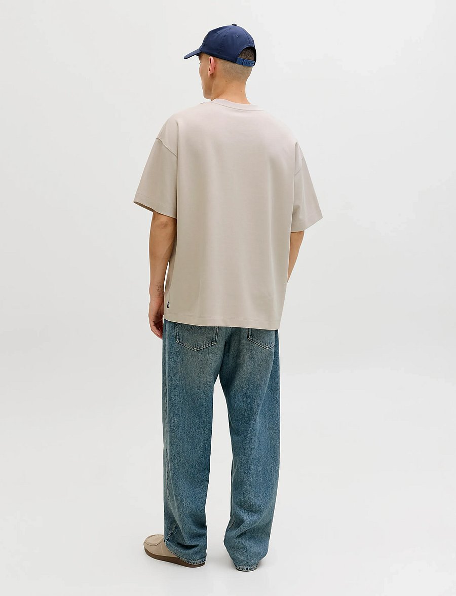 Jack & Jones - JJEBARRON TEE SS O-NECK NOOS - kortærmede t-shirts - moonbeam - 2