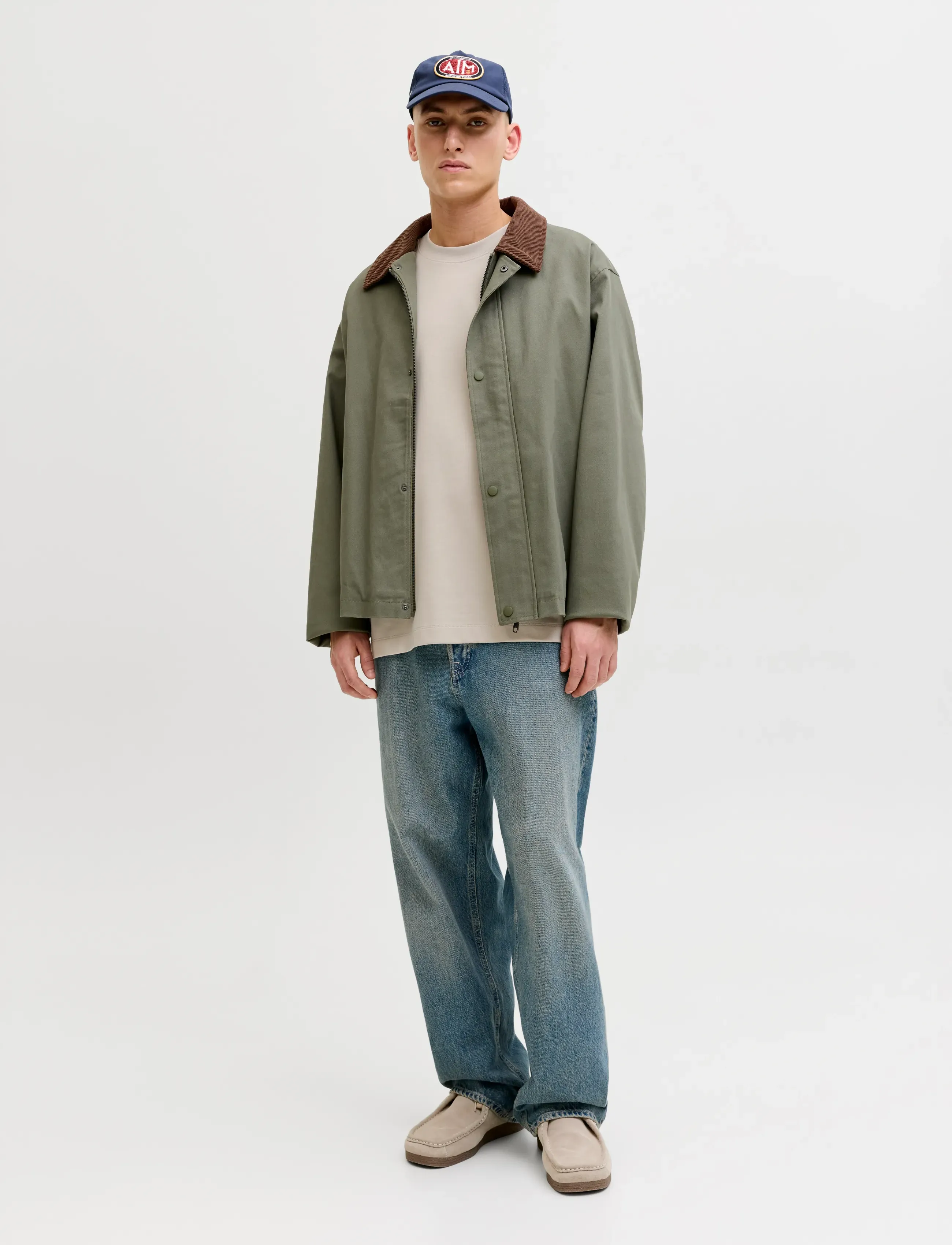 Jack & Jones - JJEBARRON TEE SS O-NECK NOOS - short-sleeved t-shirts - moonbeam - 3