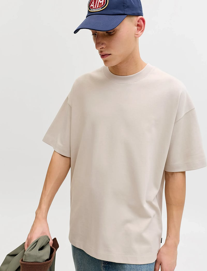 Jack & Jones - JJEBARRON TEE SS O-NECK NOOS - kurzärmelig - moonbeam - 5