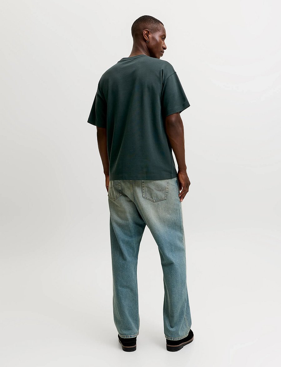 Jack & Jones - JJEBARRON TEE SS O-NECK NOOS - kortærmede t-shirts - scarab - 3