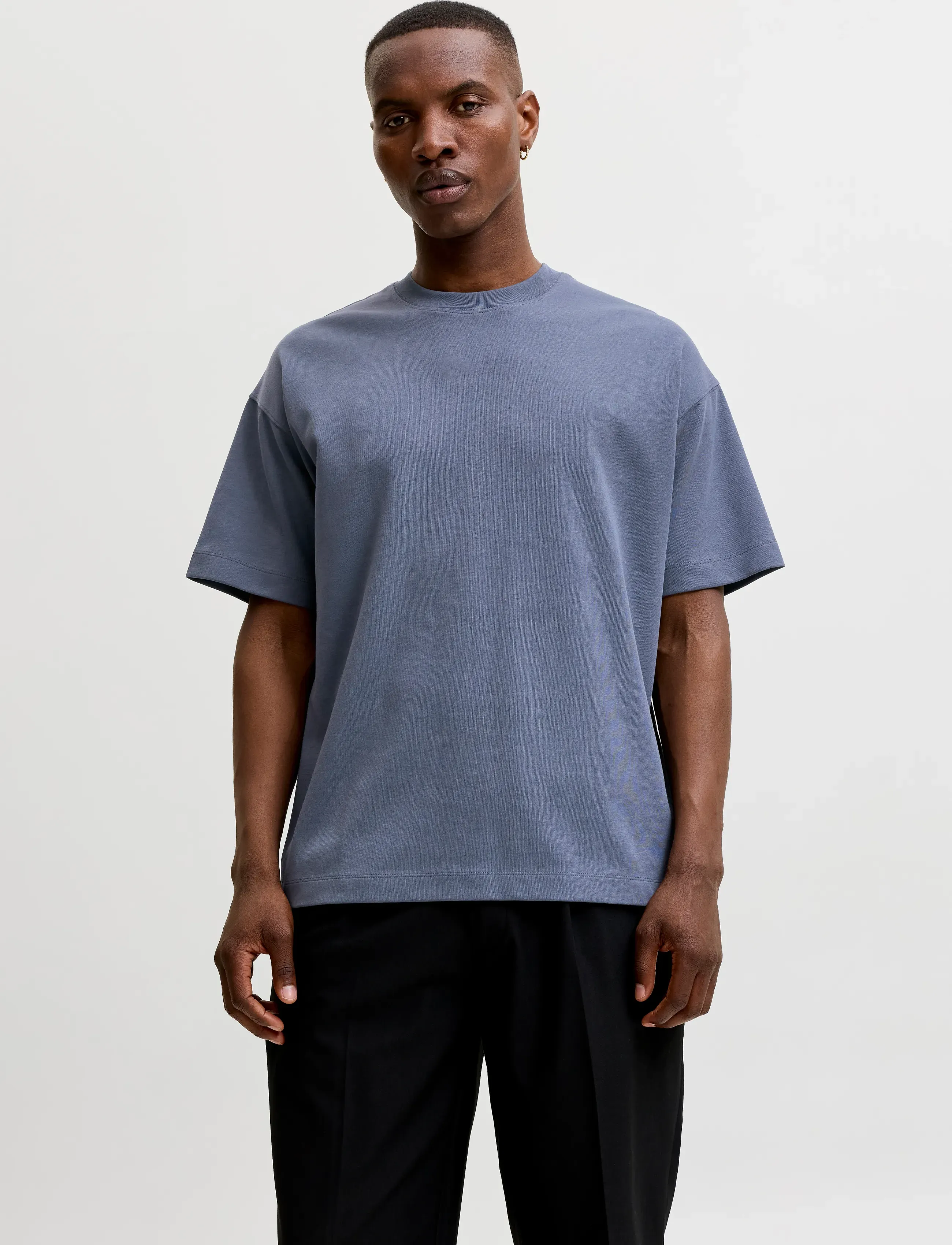 Jack & Jones JJEBARRON TEE SS O-NECK NOOS - 4 for 3 - TURBULENCE / blue