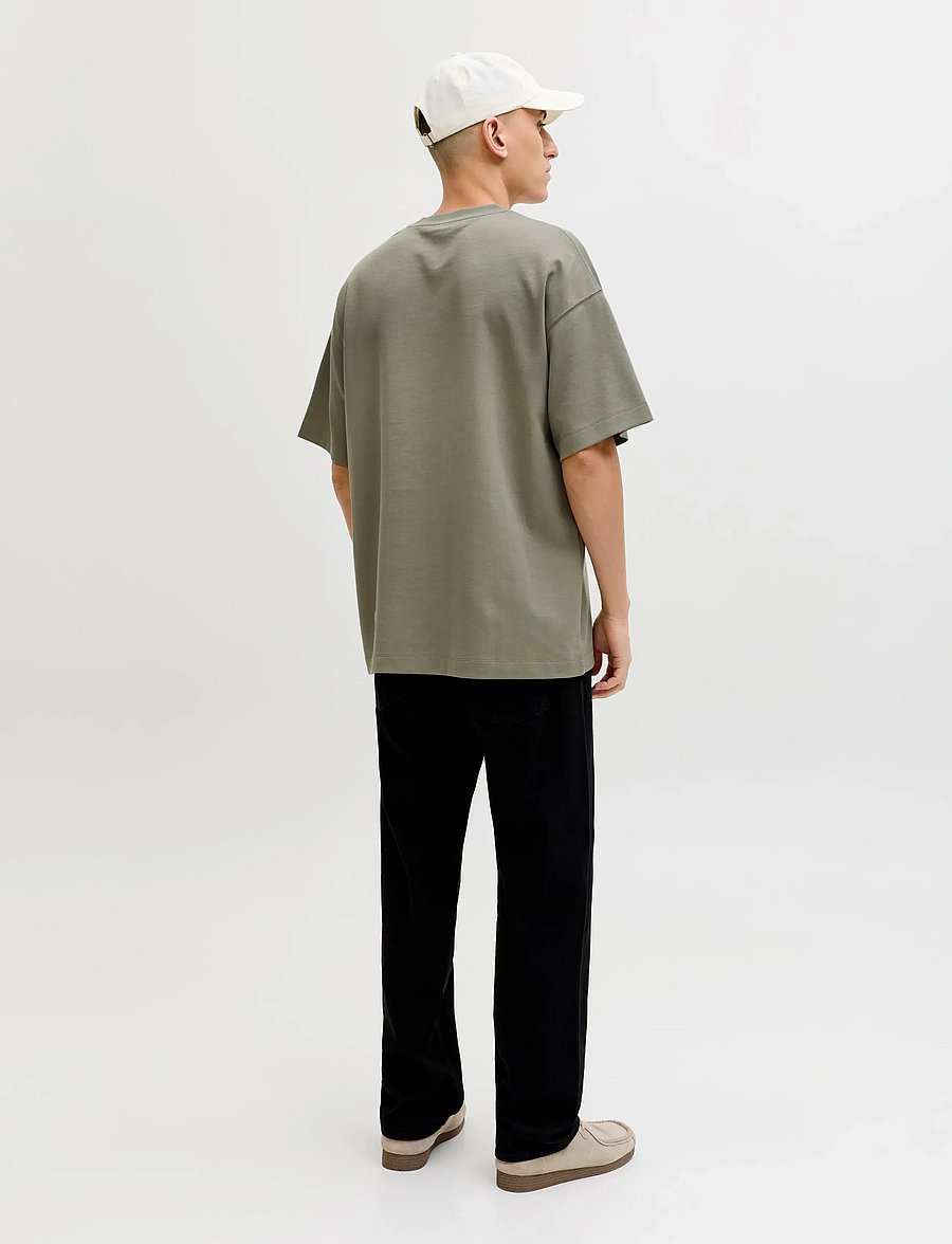 Jack & Jones - JJEBARRON TEE SS O-NECK NOOS - kurzärmelig - vetiver - 2