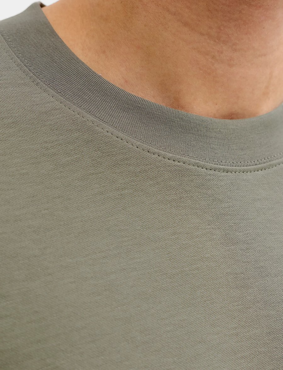 Jack & Jones - JJEBARRON TEE SS O-NECK NOOS - kurzärmelig - vetiver - 4