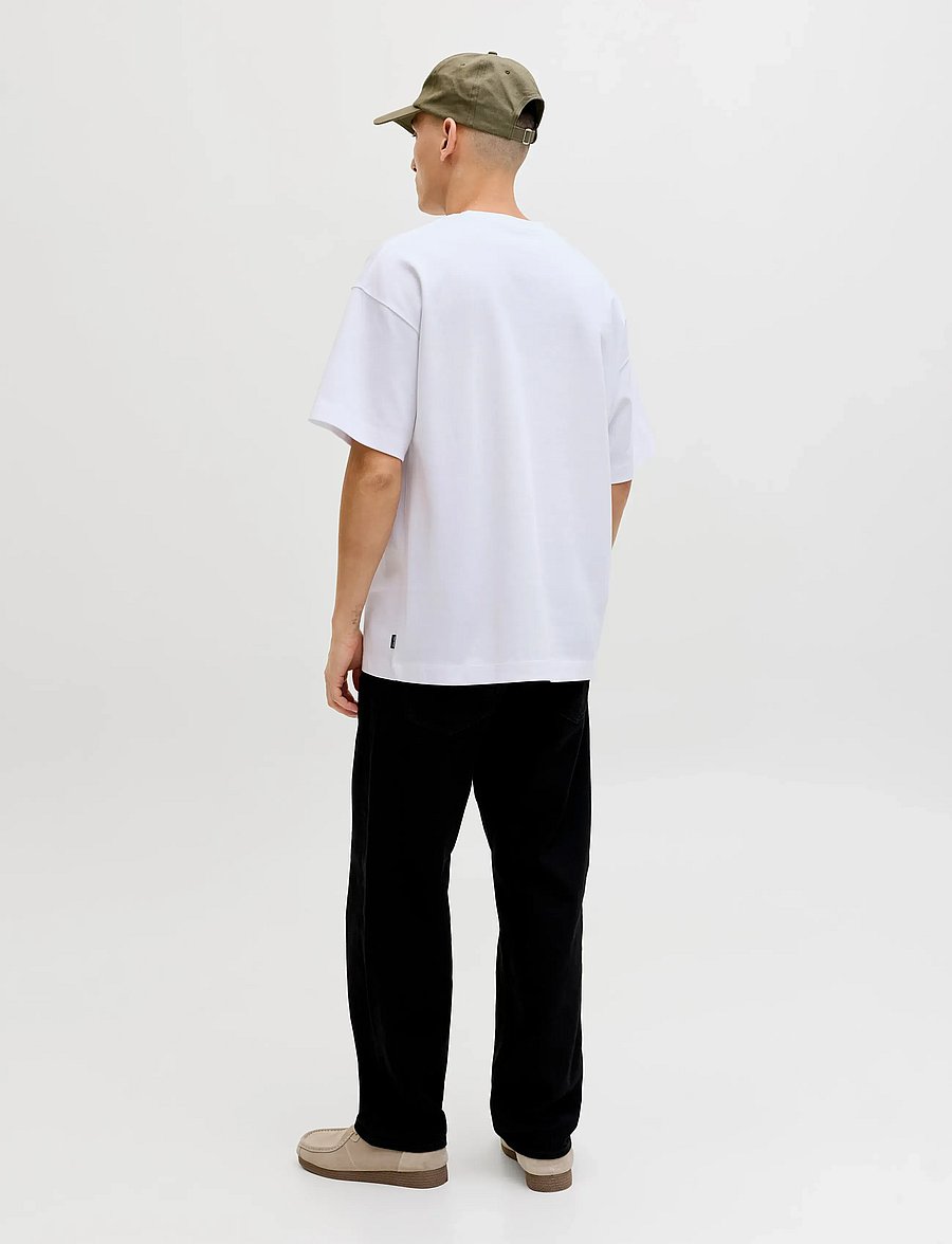 Jack & Jones - JJEBARRON TEE SS O-NECK NOOS - kortärmade t-shirts - white - 2