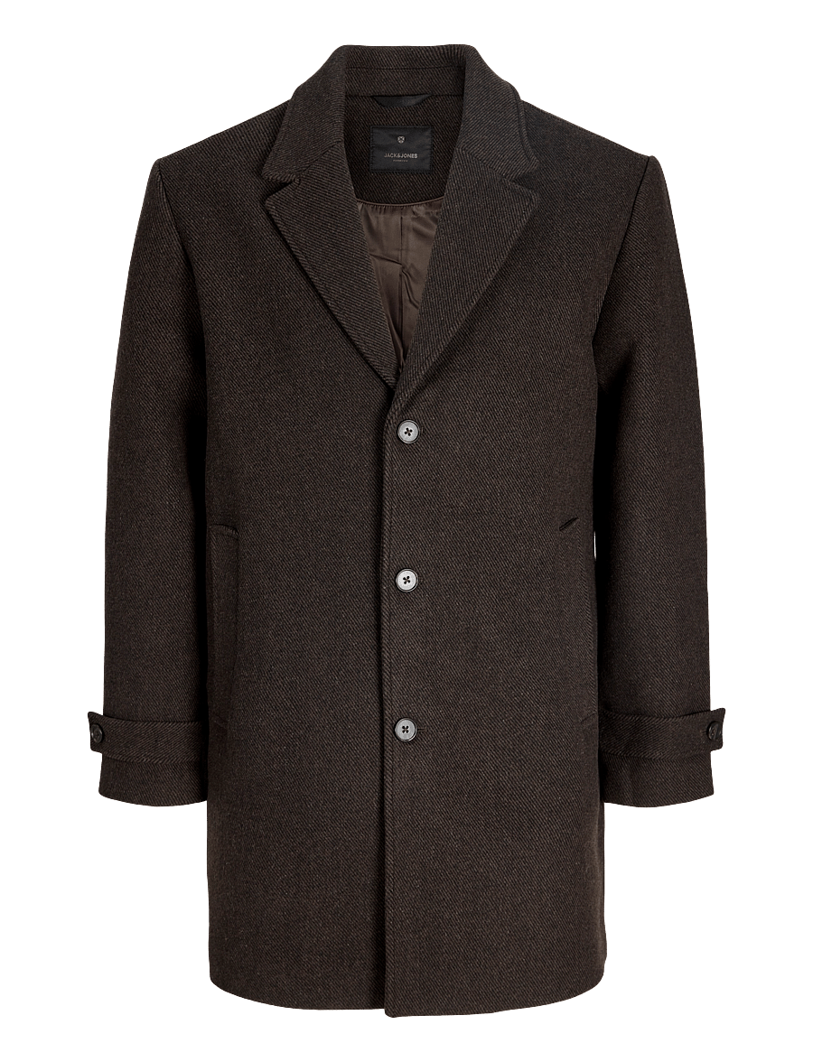 Jack & Jones - JPRBLAWALTER WOOL BLEND COAT SN - wool coats - chocolate brown - 0