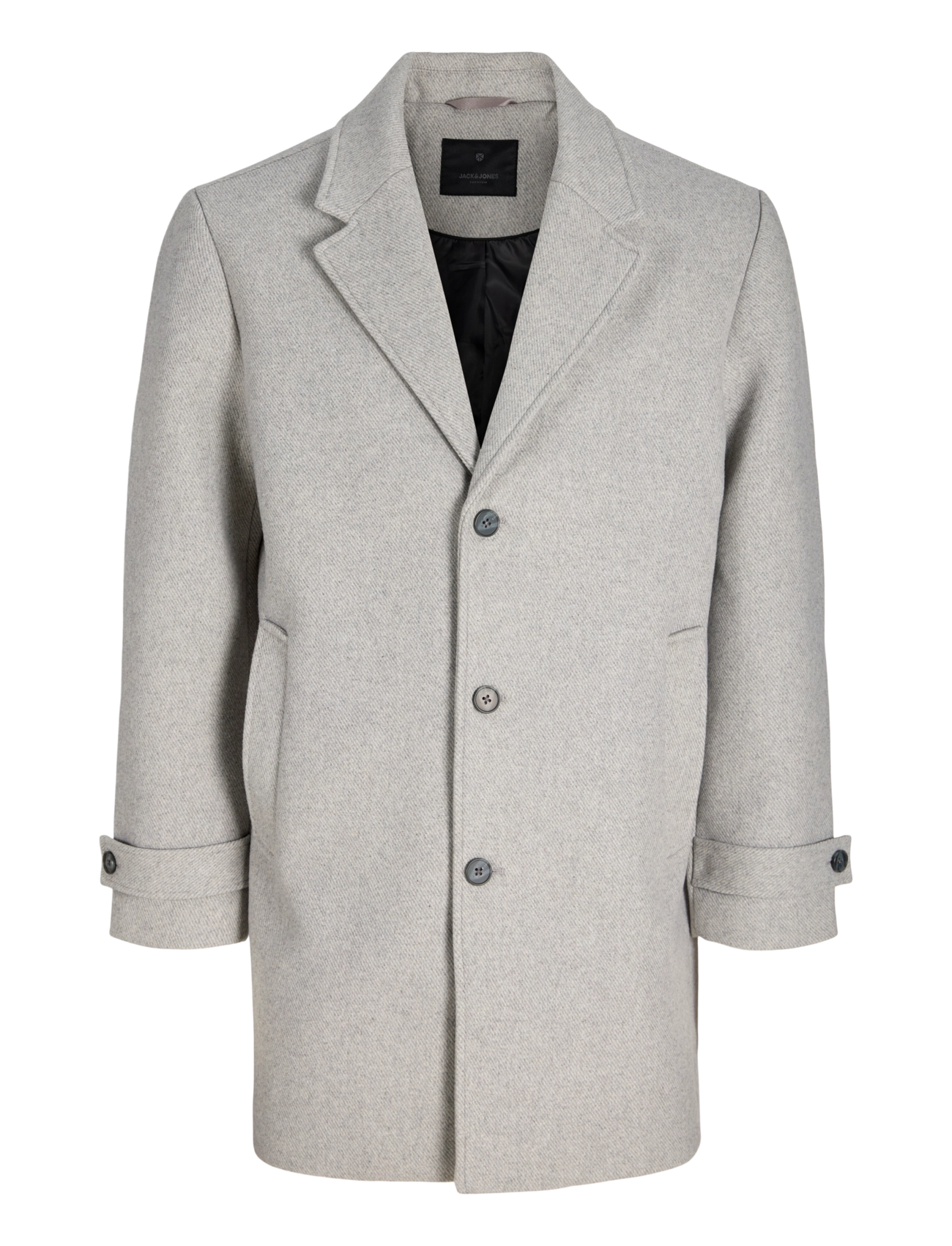 Jack & Jones JPRBLAWALTER WOOL BLEND COAT SN - Sæsonens farver - GREY MELANGE / grey