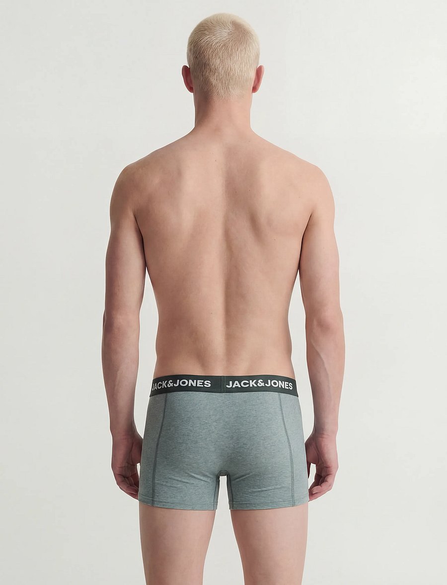 Jack & Jones - JACFAX TRUNKS 3 PACK SN - light green melange - 3