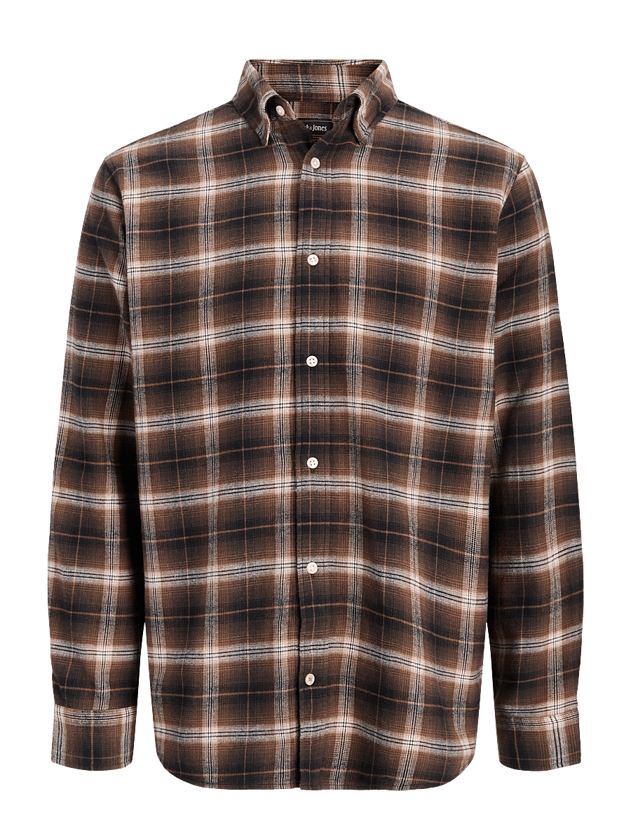 Jack & Jones - JJEFIELD CHECK SHIRT LS SN - black - 1