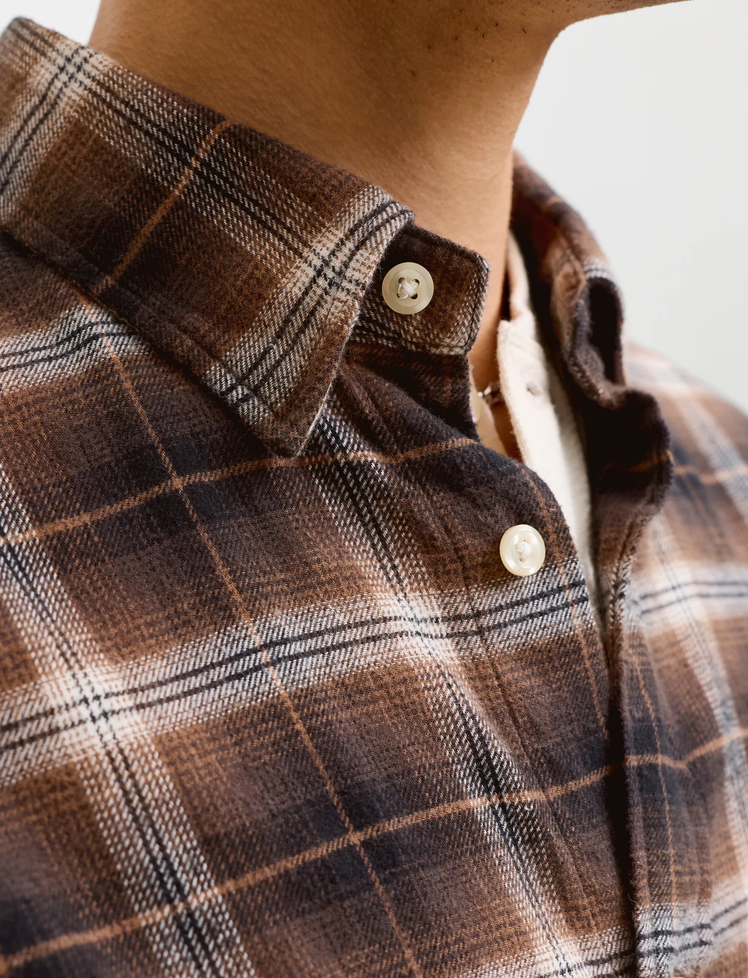 Jack & Jones - JJEFIELD CHECK SHIRT LS SN - black - 4