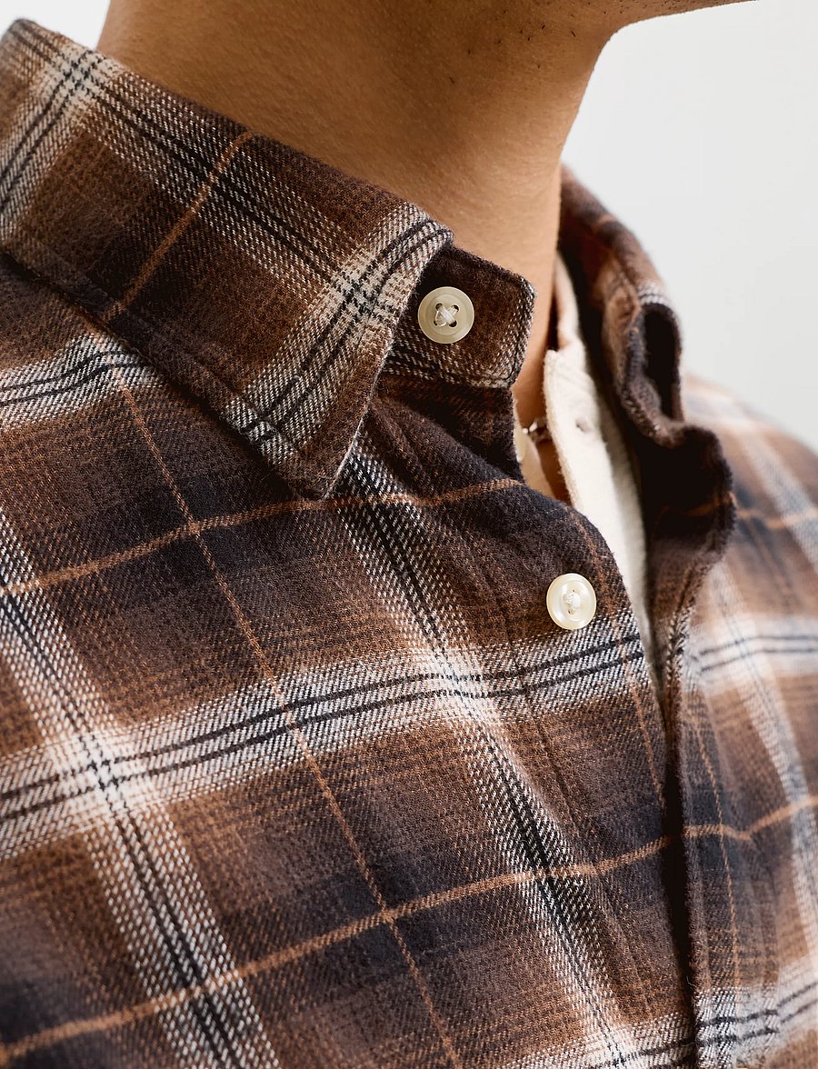 Jack & Jones - JJEFIELD CHECK SHIRT LS SN - black - 4