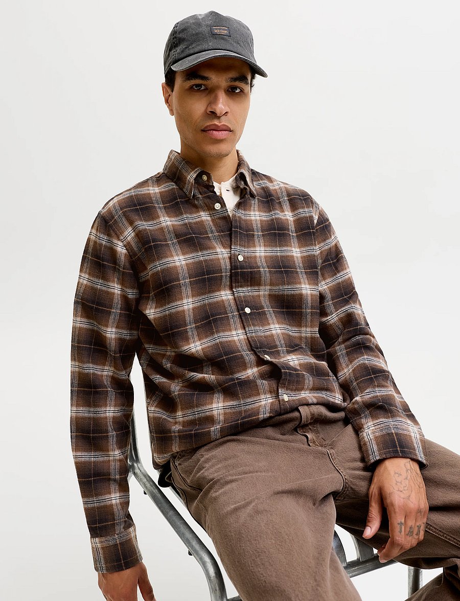 Jack & Jones - JJEFIELD CHECK SHIRT LS SN - black - 5