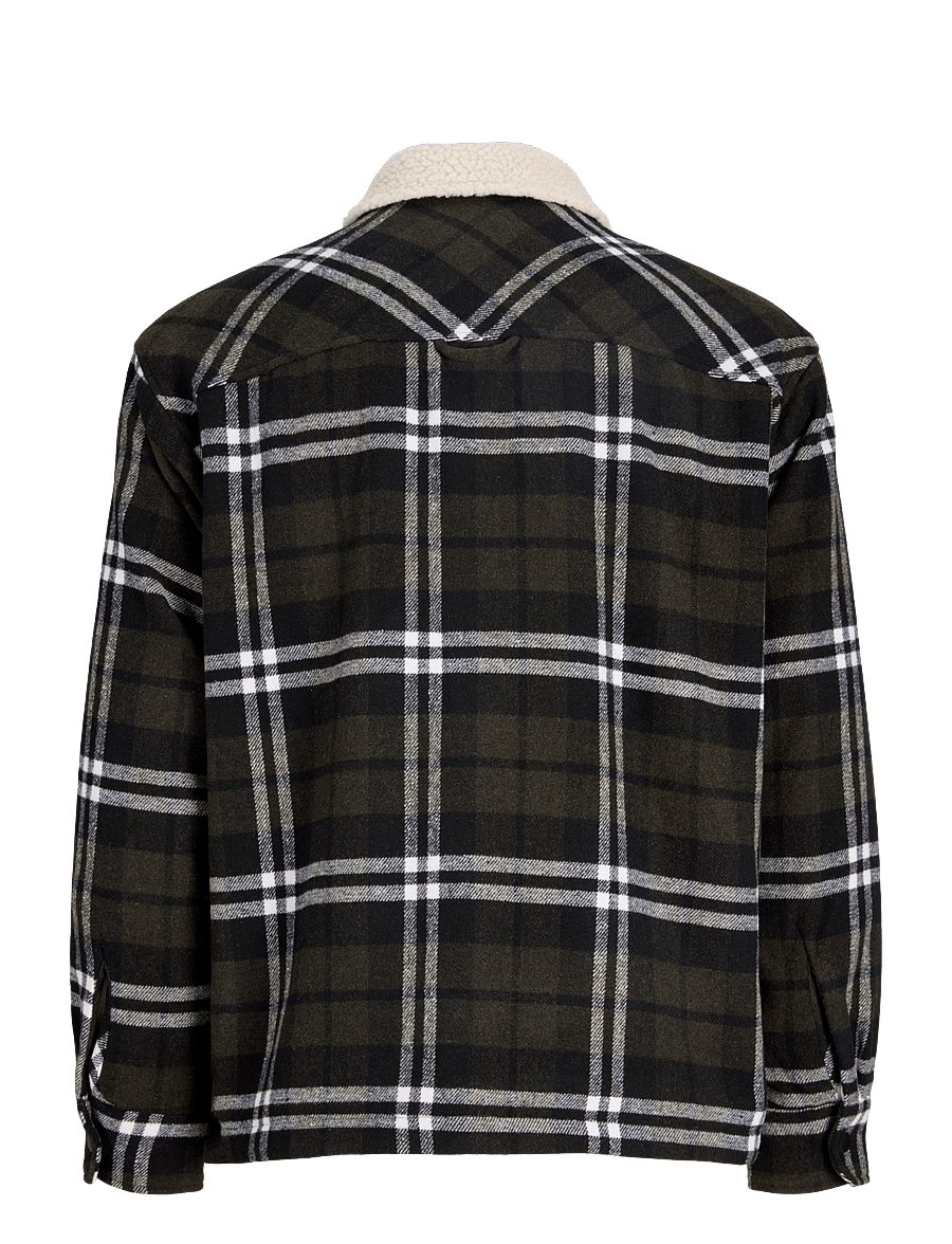 Jack & Jones - JJZAC TEDDY SHIRT JACKET LS - hybrid jackets - rosin - 1