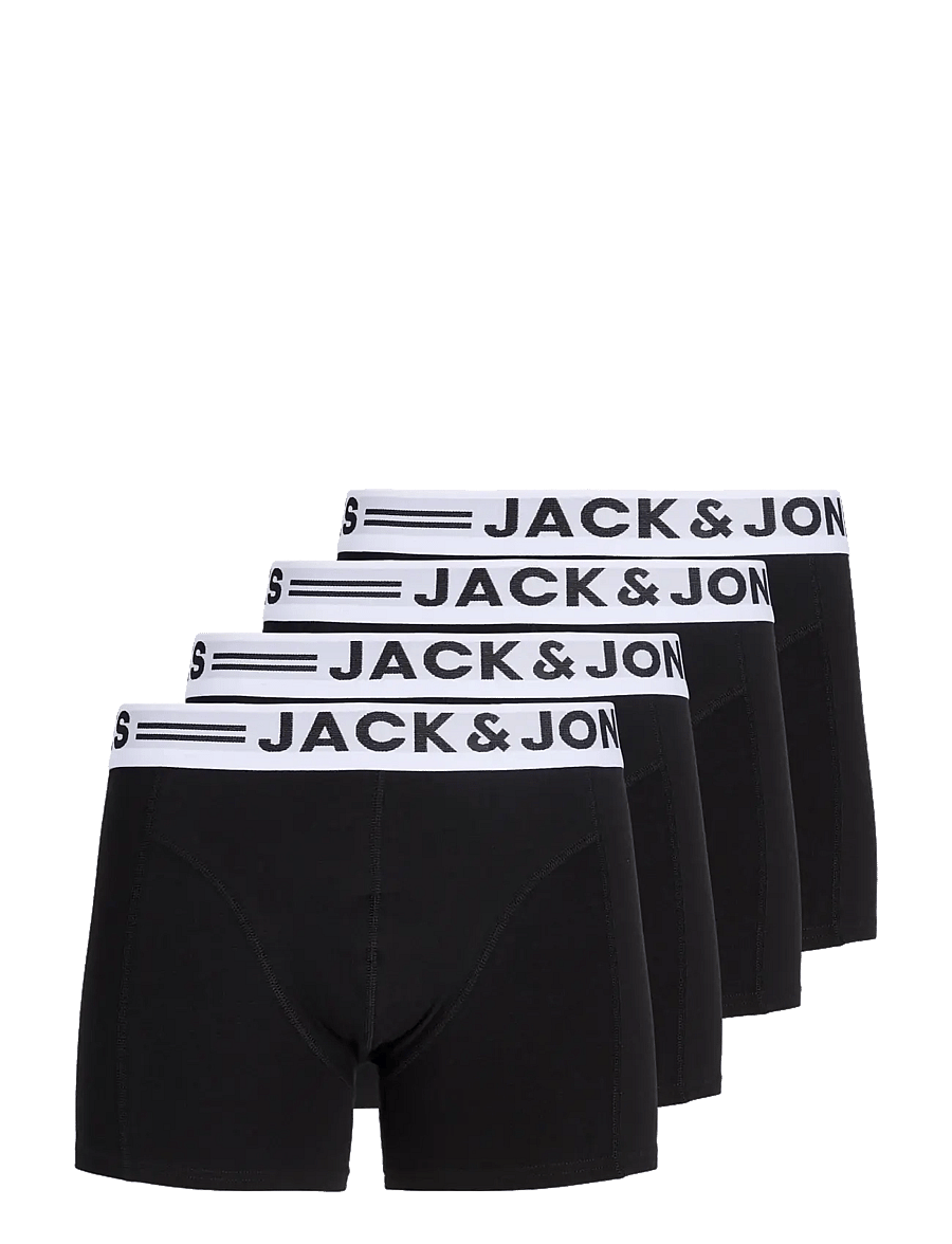 Jack & Jones - JACSENSE TRUNKS 5 PACK NOOS - multipack kalsonger - black - 0