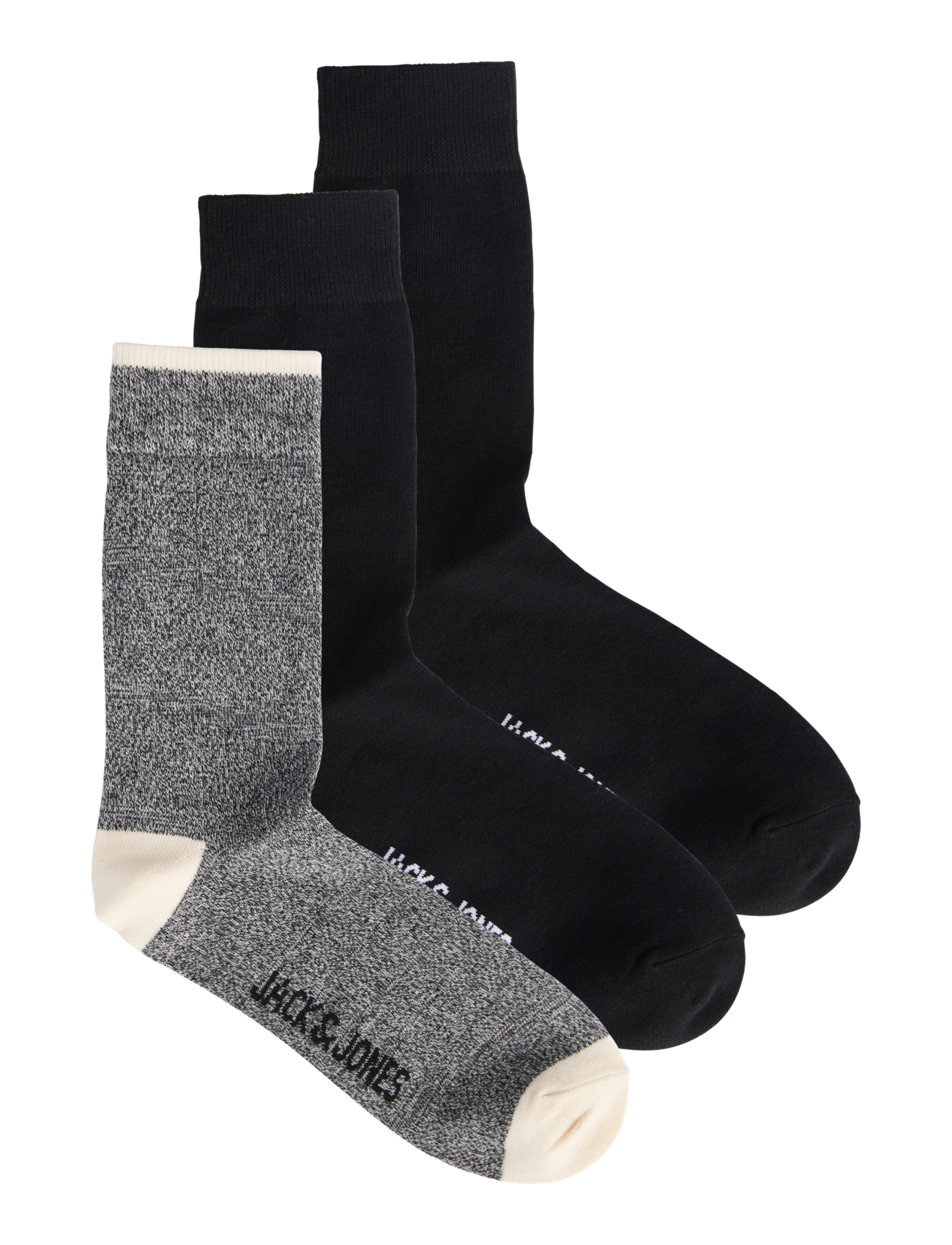 Jack & Jones JACRIDER SOCKS 3 PACK SN - Kollektioner - BLACK / black