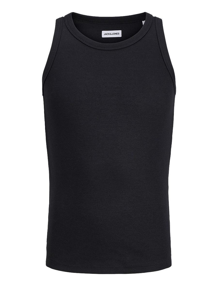 Jack & Jones - JJEORGANIC RIB TANK TOP SN - strickwesten - black - 1