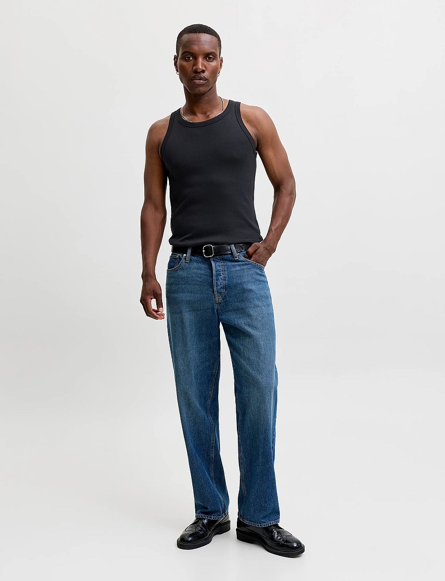 Jack & Jones - JJEORGANIC RIB TANK TOP SN - strickwesten - black - 3