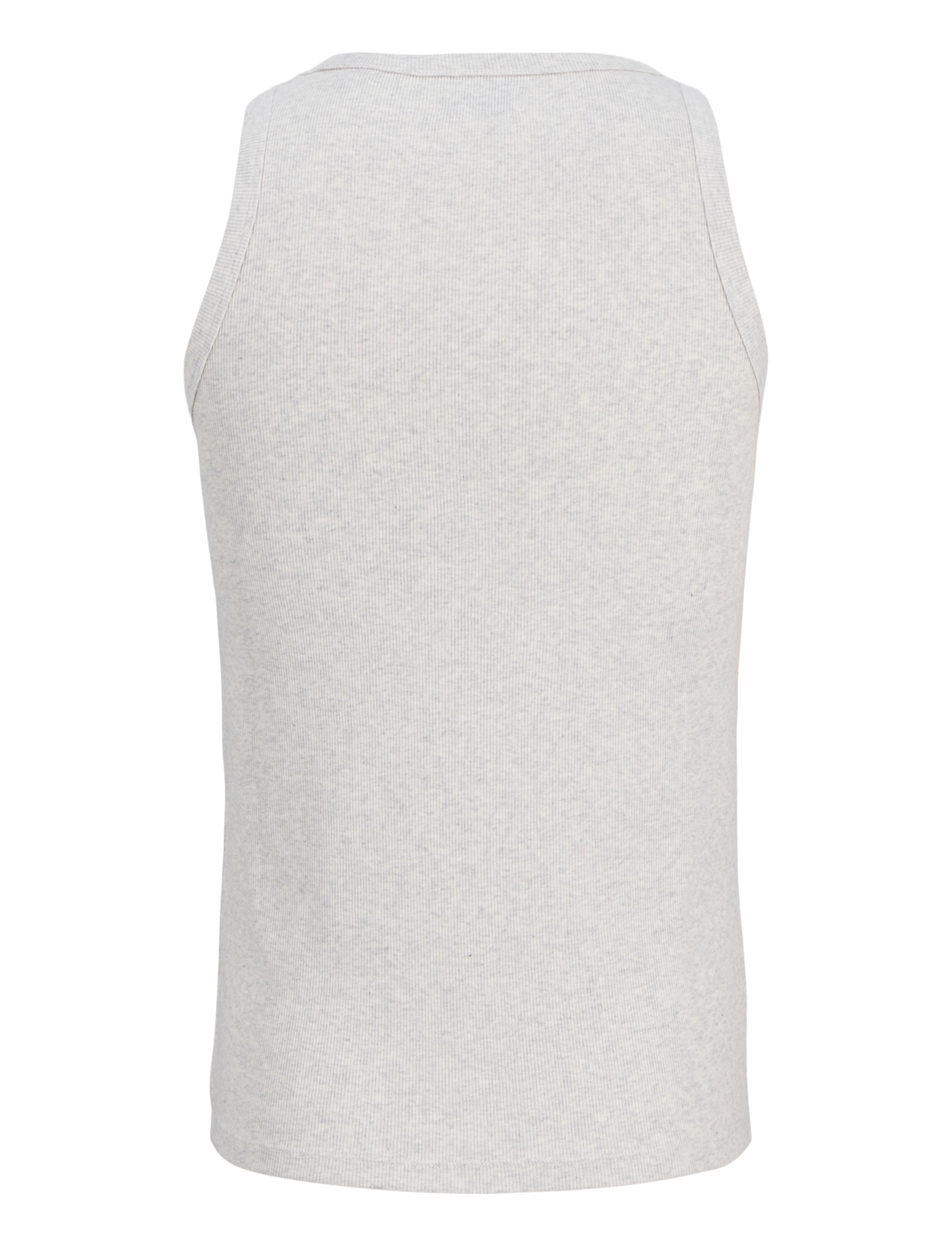 Jack & Jones - JJEORGANIC RIB TANK TOP SN - knitted vests - white melange - 2