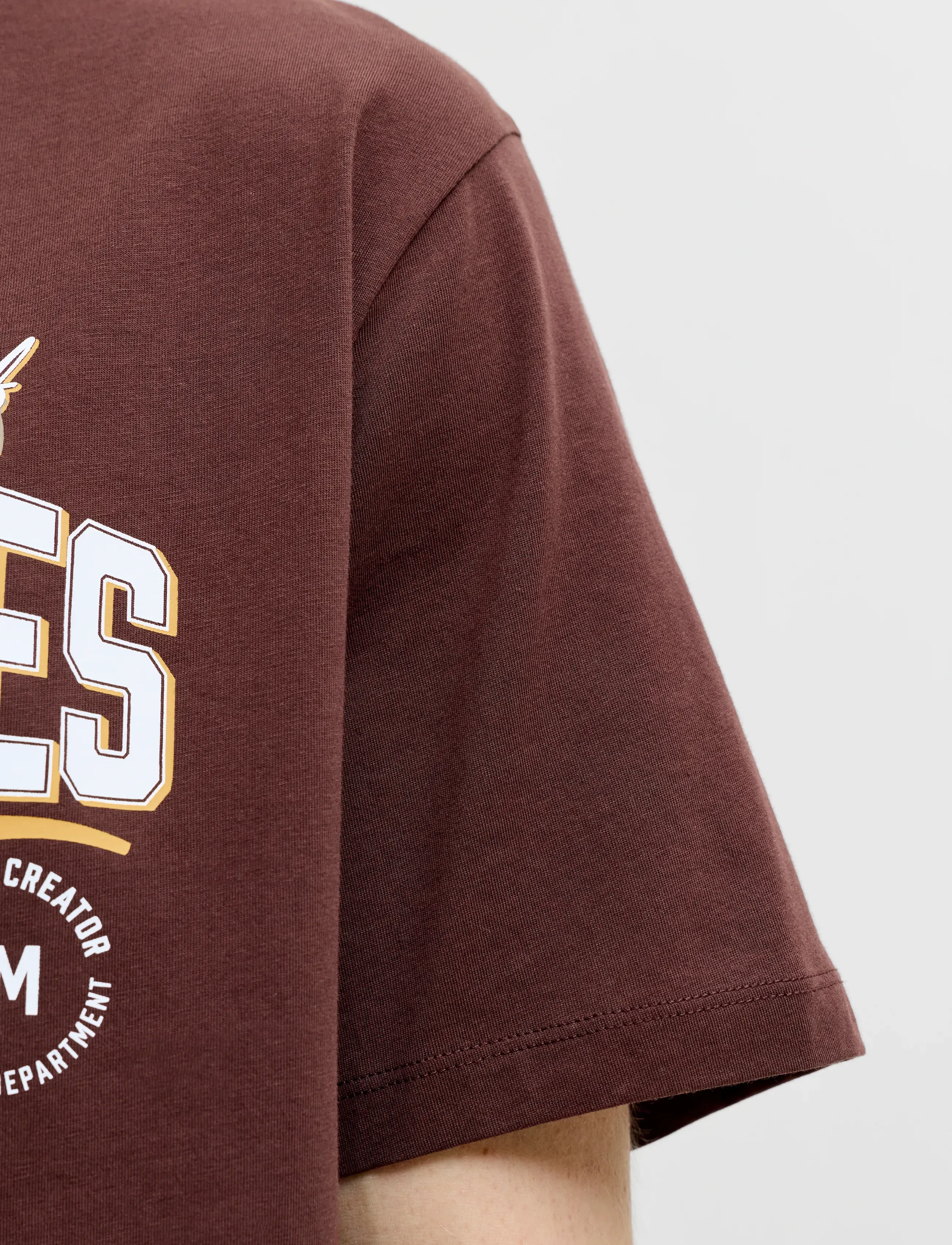 Jack & Jones - JJELOGO TEE SS O-NECK 2 COL AW26 SN - lühikeste varrukatega t-särgid - bitter chocolate - 4
