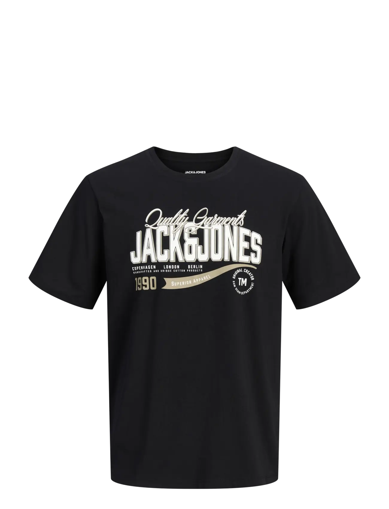 Jack & Jones - JJELOGO TEE SS O-NECK 2 COL AW26 SN - lühikeste varrukatega t-särgid - black - 1