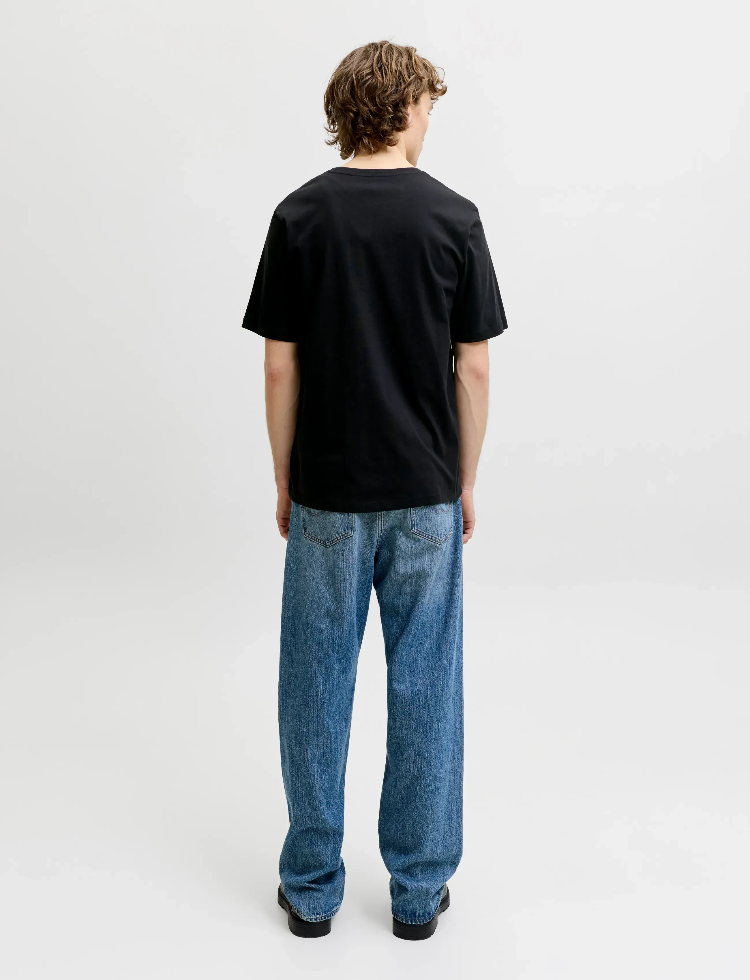 Jack & Jones - JJELOGO TEE SS O-NECK 2 COL AW26 SN - lühikeste varrukatega t-särgid - black - 2
