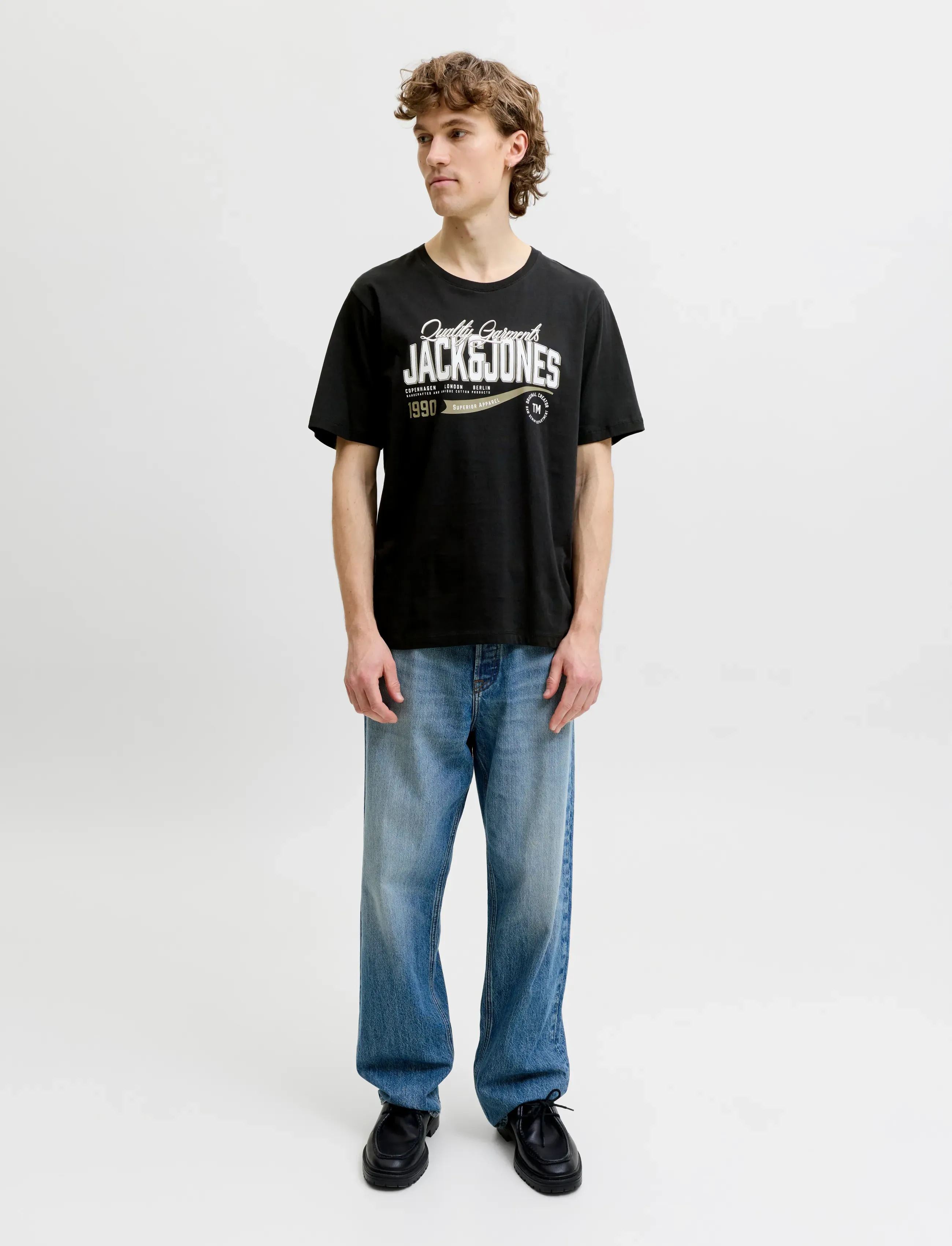Jack & Jones - JJELOGO TEE SS O-NECK 2 COL AW26 SN - lühikeste varrukatega t-särgid - black - 3