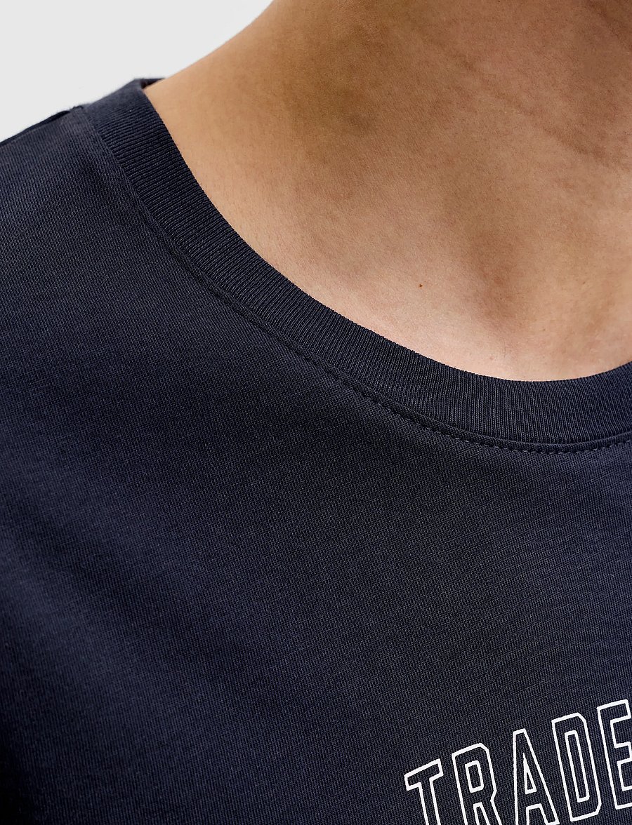 Jack & Jones - JJELOGO TEE SS O-NECK 2 COL AW26 SN - kortærmede t-shirts - navy blazer - 5