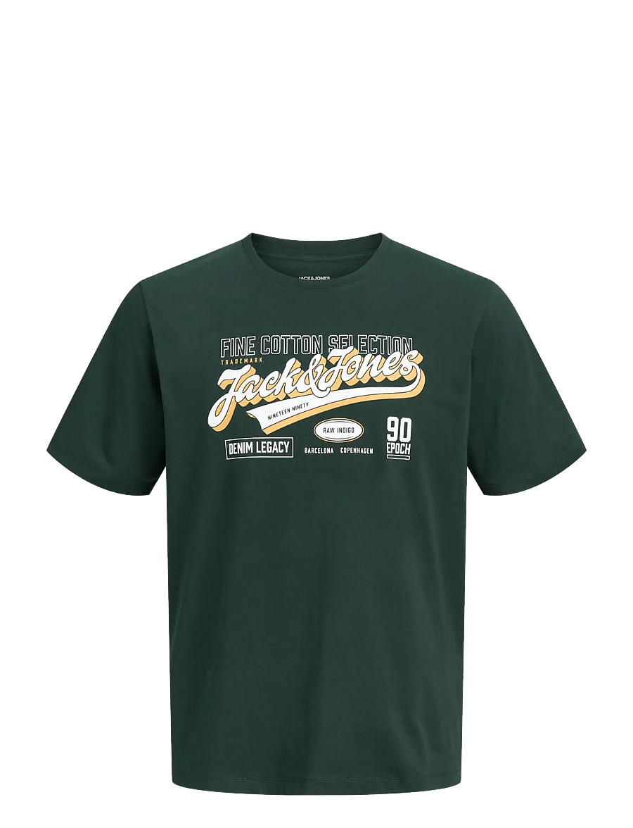 Jack & Jones - JJELOGO TEE SS O-NECK 2 COL AW26 SN - lühikeste varrukatega t-särgid - scarab - 1