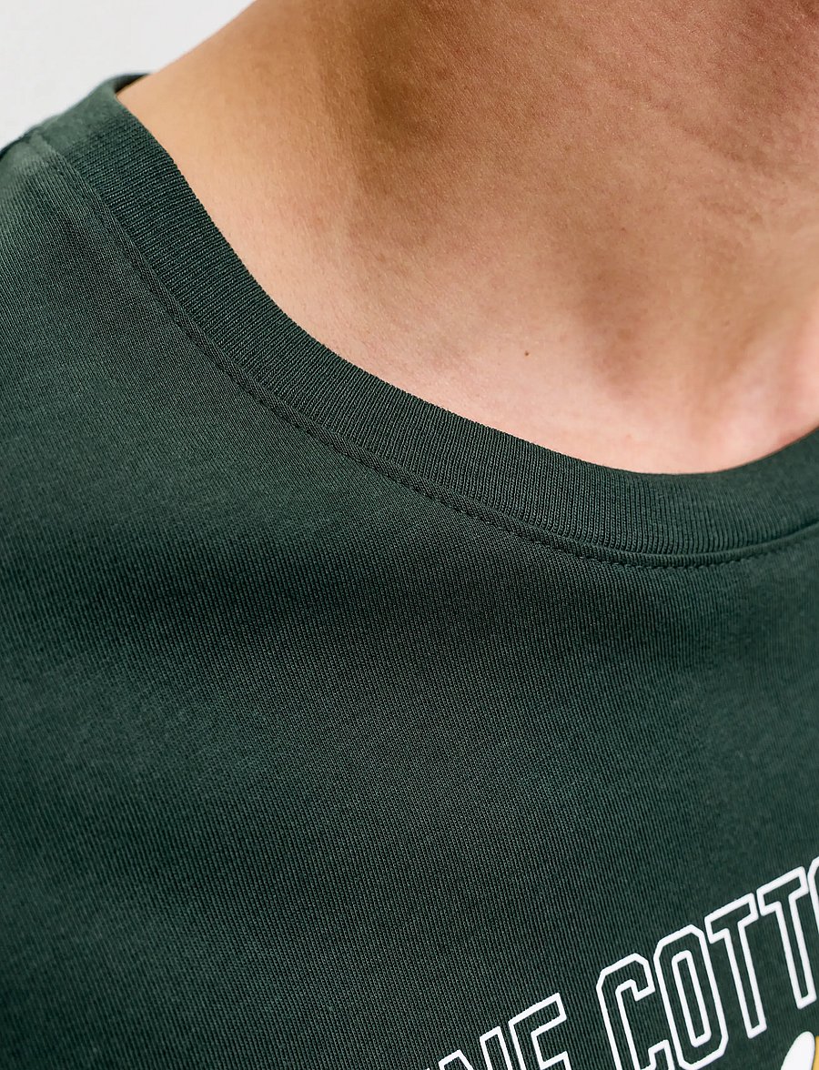 Jack & Jones - JJELOGO TEE SS O-NECK 2 COL AW26 SN - lühikeste varrukatega t-särgid - scarab - 4
