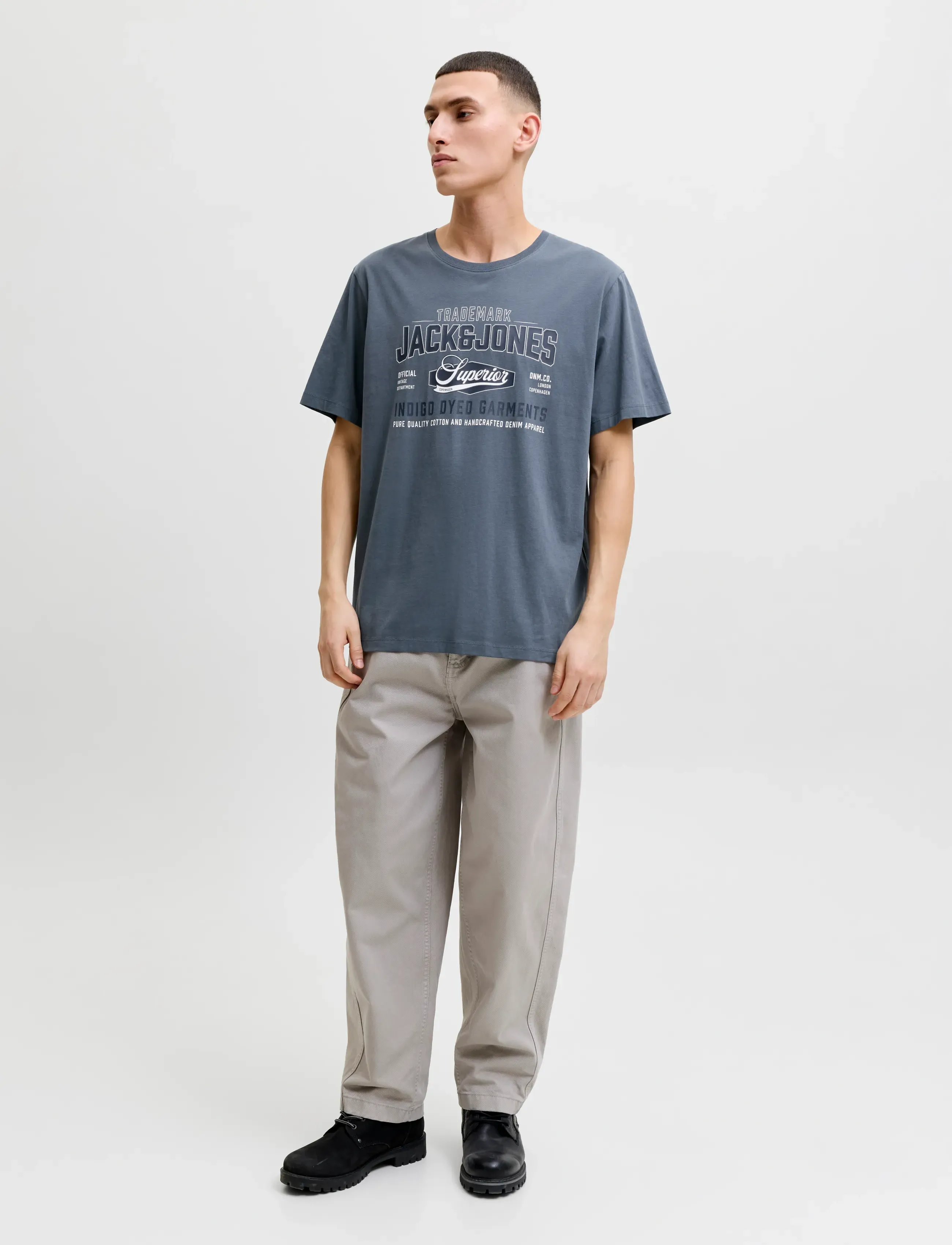 Jack & Jones - JJELOGO TEE SS O-NECK 2 COL AW26 SN - short-sleeved t-shirts - turbulence - 3