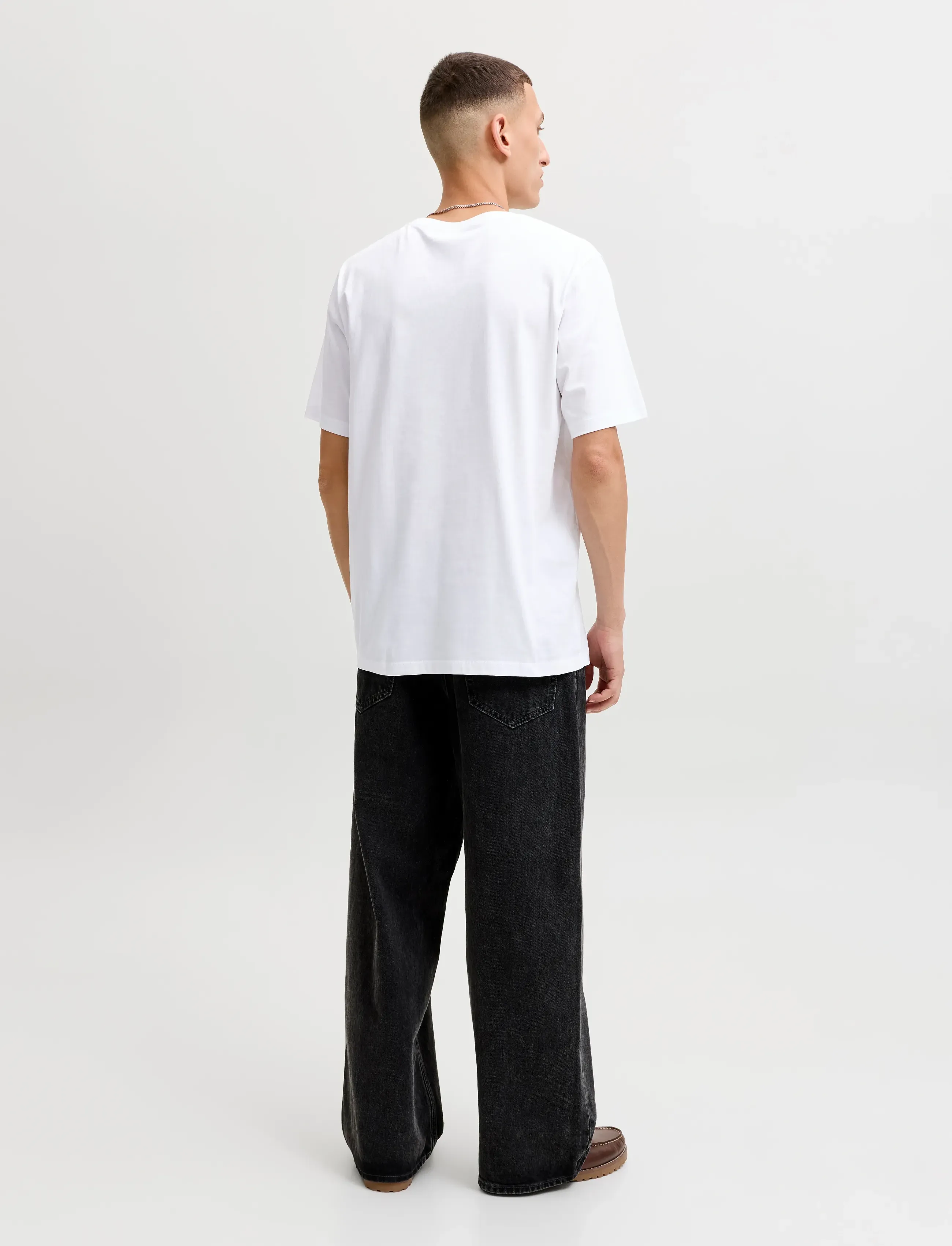 Jack & Jones - JJELOGO TEE SS O-NECK 2 COL AW26 SN - kurzärmelige t-shirts - white - 2