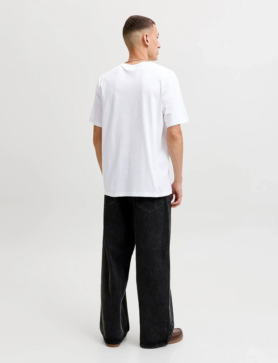 Jack & Jones - JJELOGO TEE SS O-NECK 2 COL AW26 SN - kurzärmelige t-shirts - white - 2