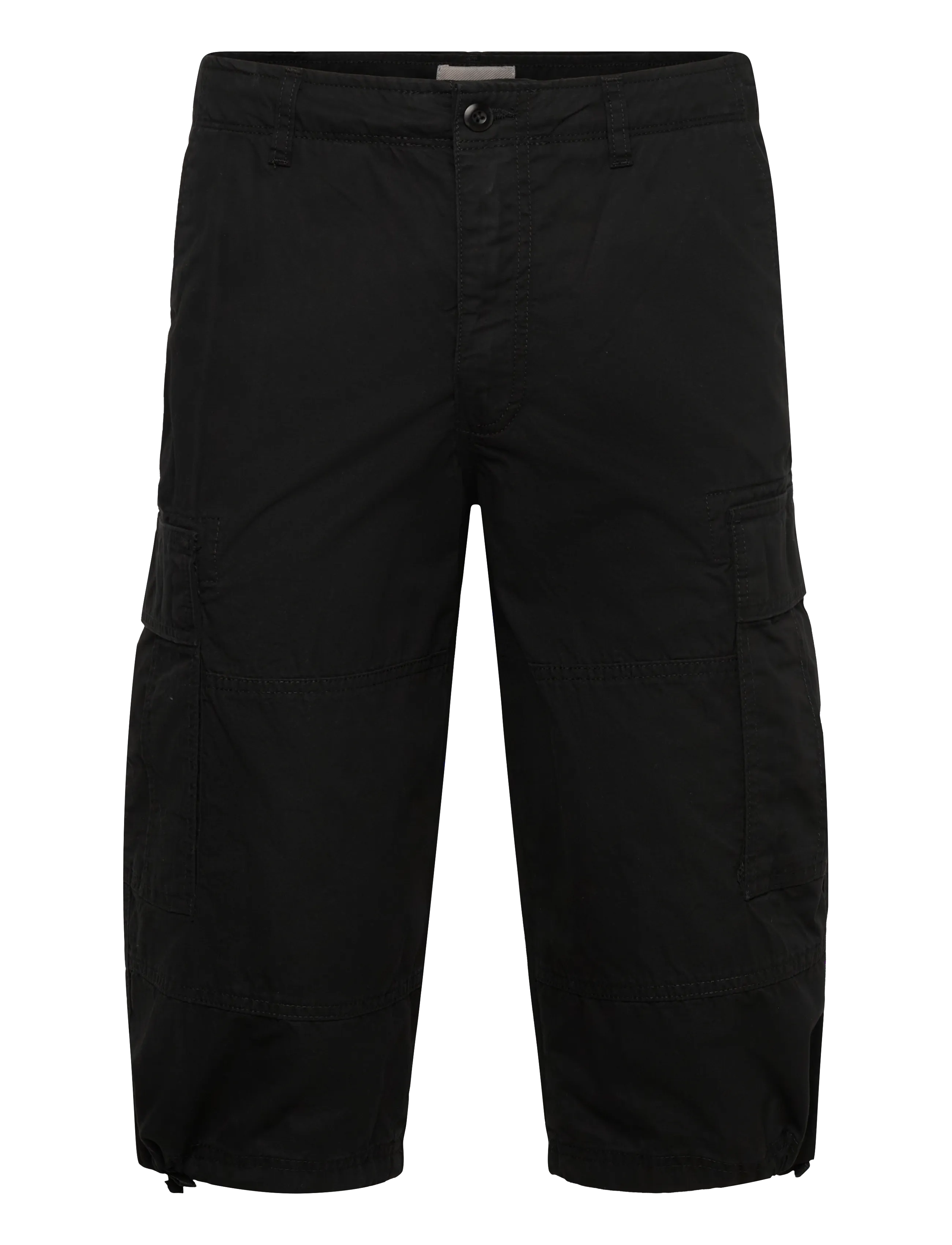 Jack & Jones JPSTKARL FRANK CARGO LONG SHORTS XXLNG - „Cargo“ stiliaus šortai - BLACK / black