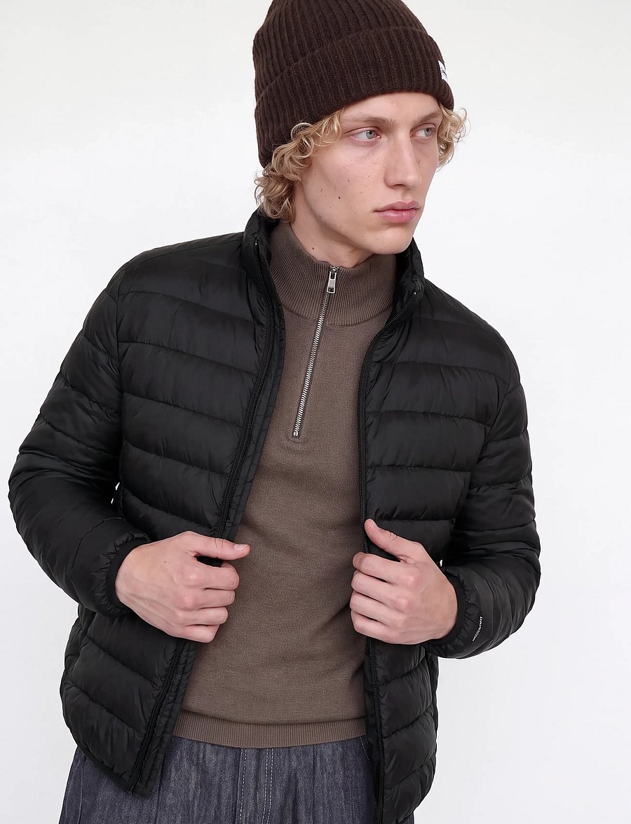 Jack & Jones - JJEBERG LIGHT DOWN COLLAR PUFFER NOOS - herbstjacken - black - 4