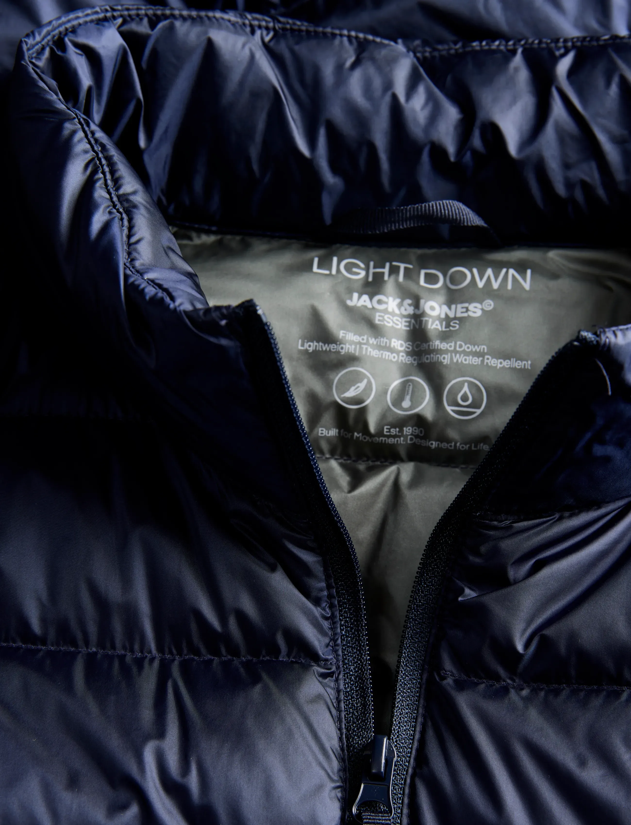 Jack & Jones - JJEBERG LIGHT DOWN COLLAR PUFFER NOOS - winter jackets - sky captain - 3