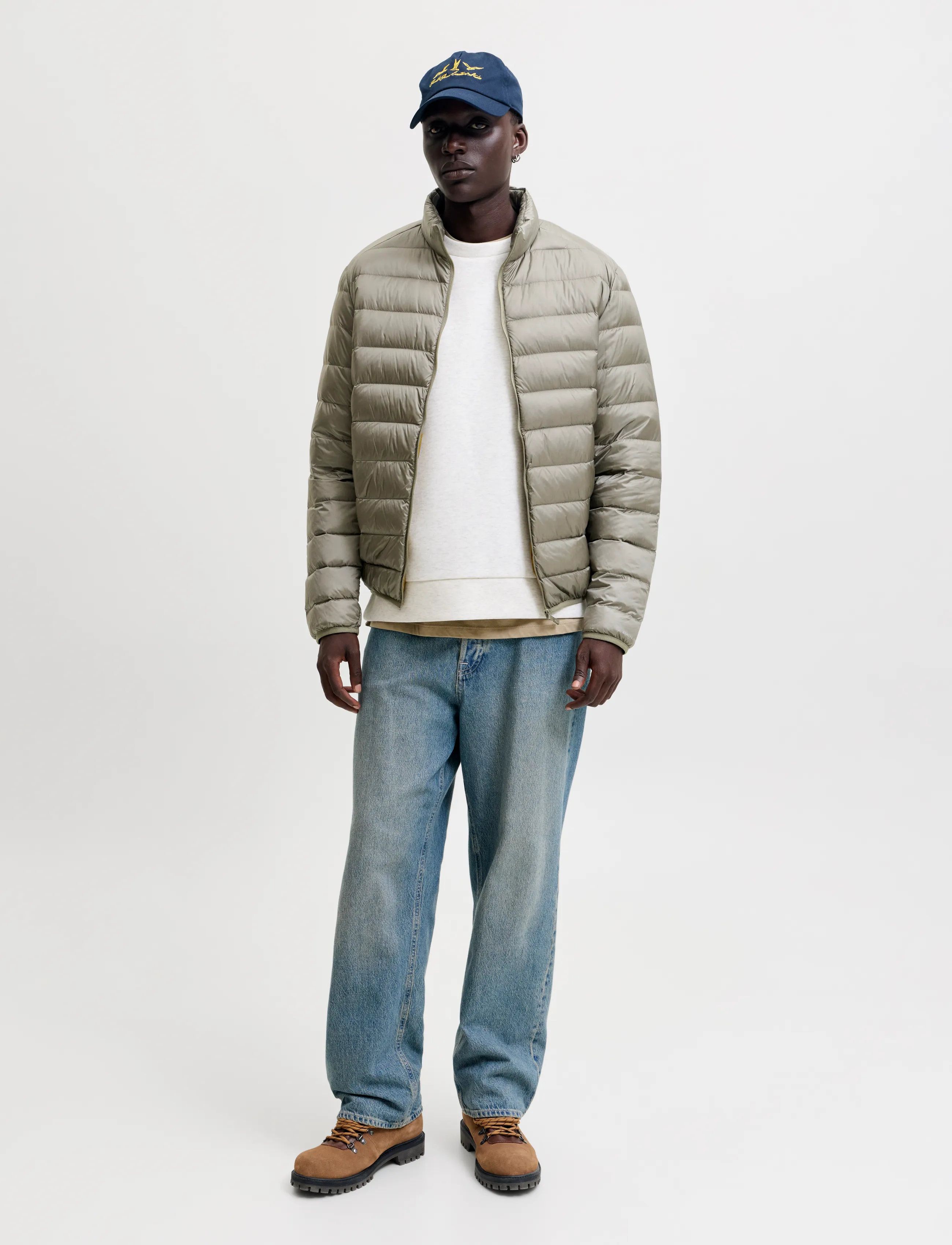 Jack & Jones - JJEBERG LIGHT DOWN COLLAR PUFFER NOOS - vetiver - 3