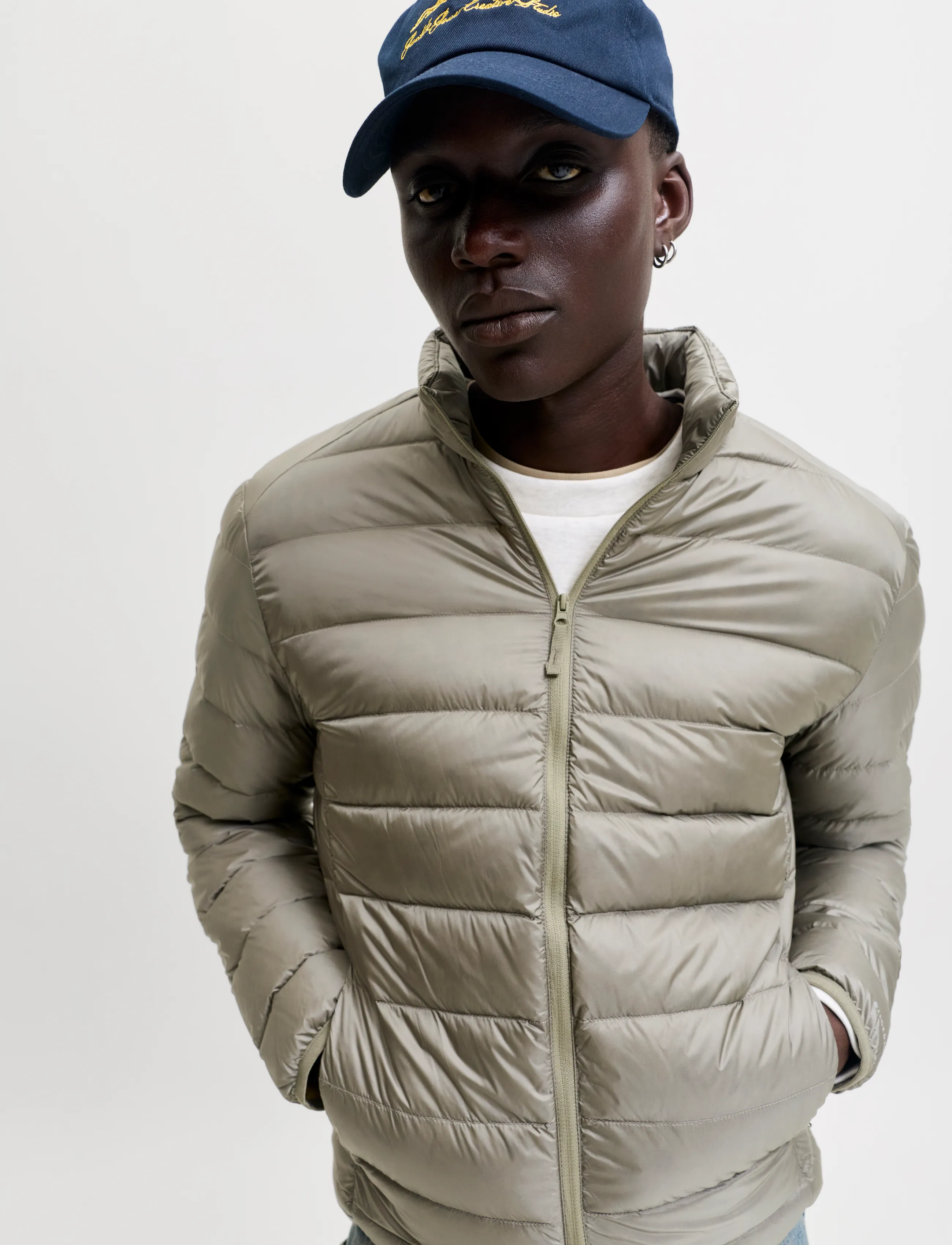 Jack & Jones - JJEBERG LIGHT DOWN COLLAR PUFFER NOOS - vetiver - 5