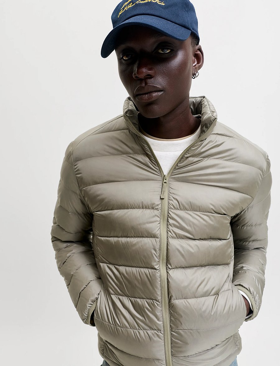 Jack & Jones - JJEBERG LIGHT DOWN COLLAR PUFFER NOOS - vetiver - 5