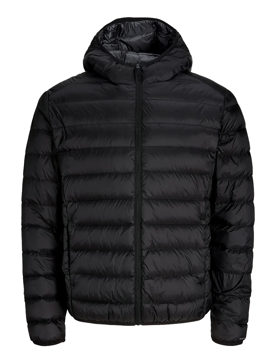 Jack & Jones - JJEBERG LIGHT DOWN PUFFER HOOD NOOS - black - 1