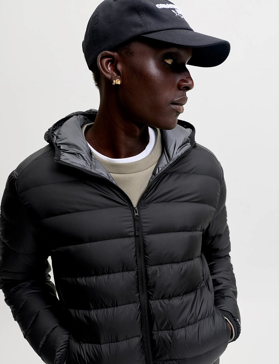 Jack & Jones - JJEBERG LIGHT DOWN PUFFER HOOD NOOS - black - 4