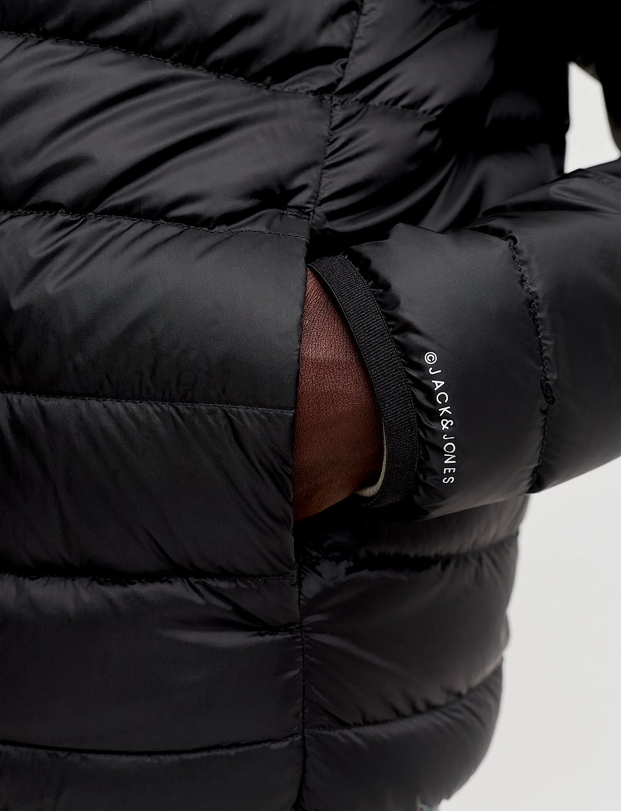 Jack & Jones - JJEBERG LIGHT DOWN PUFFER HOOD NOOS - black - 5