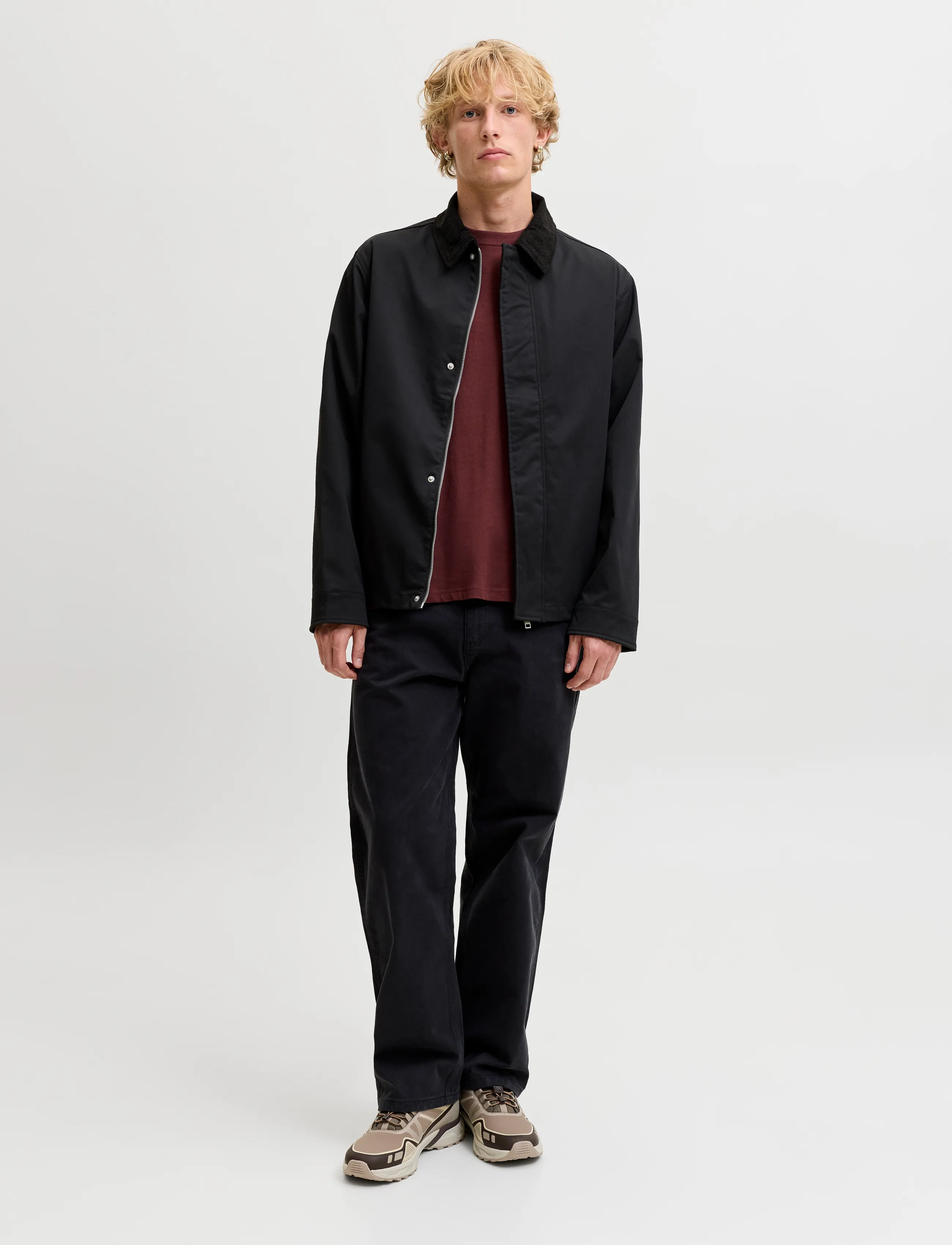Jack & Jones - JJWOLF WORKER JACKET - black - 4