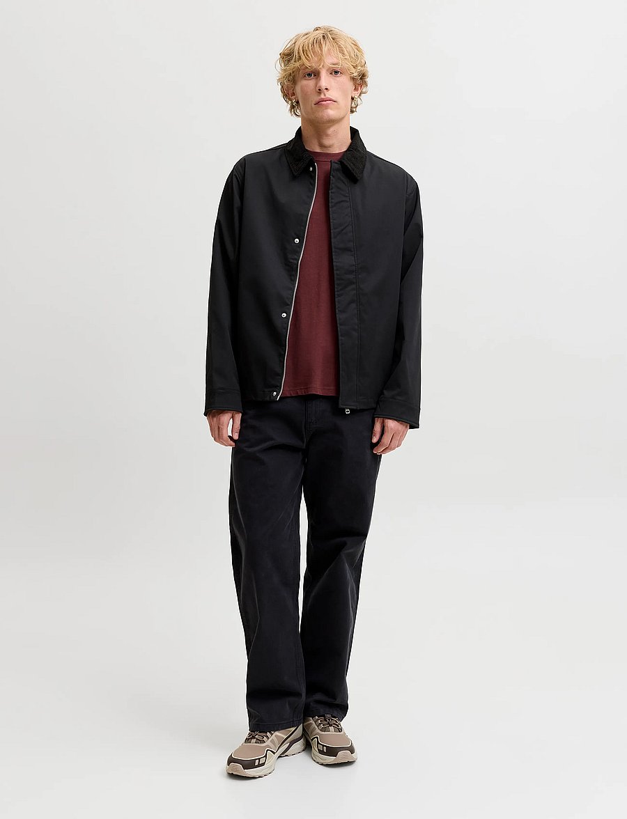 Jack & Jones - JJWOLF WORKER JACKET - black - 4