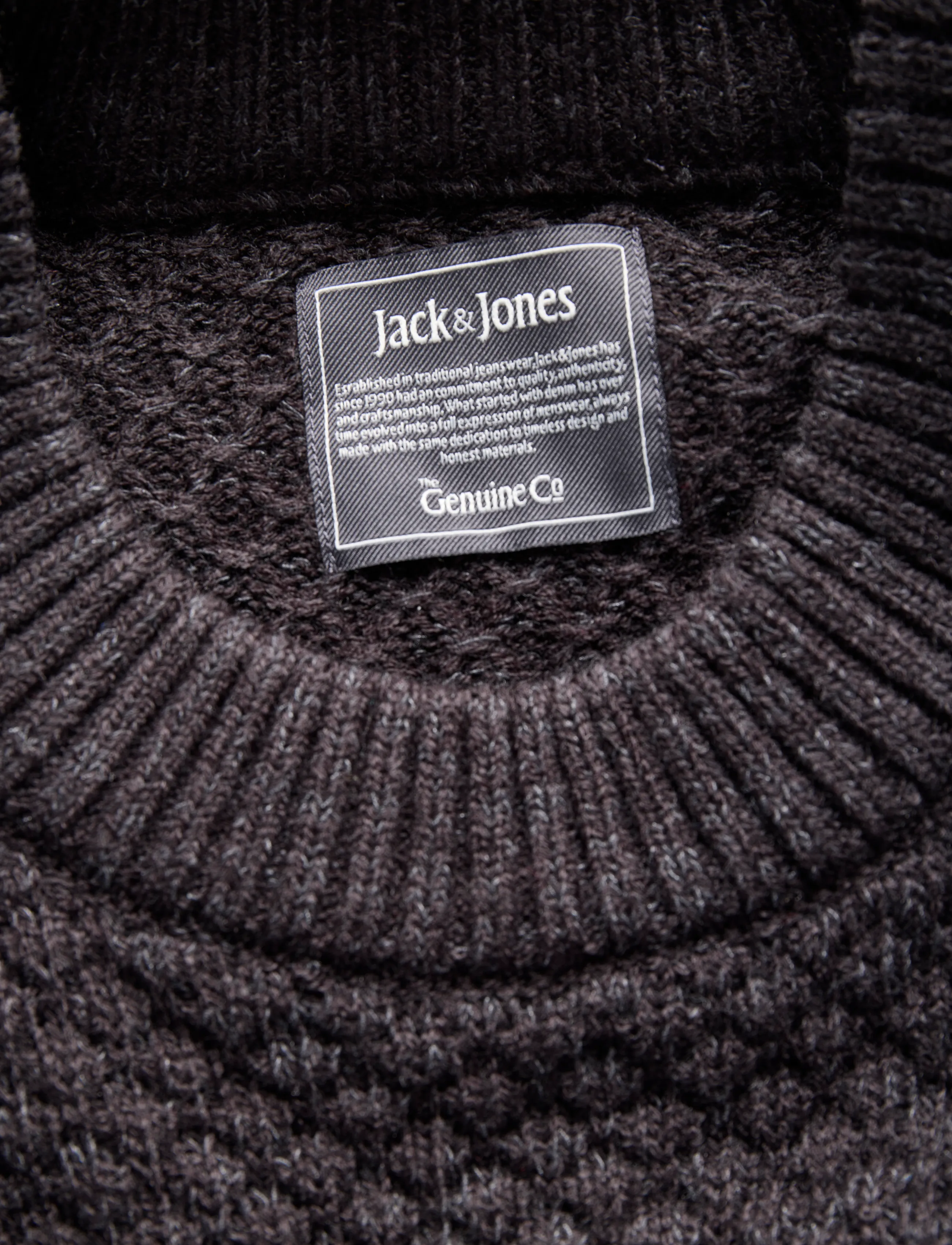 Jack & Jones - JJBLAKE KNIT CREW NECK SN - rundhals - dark grey melange - 2