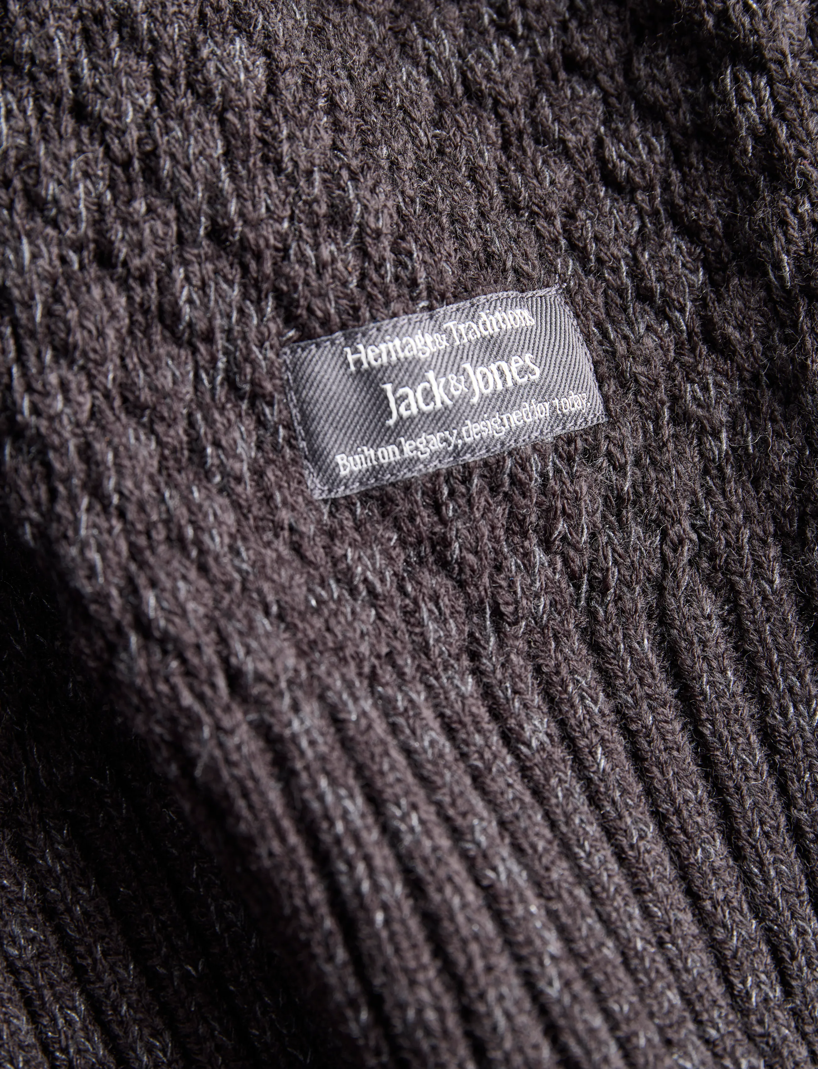Jack & Jones - JJBLAKE KNIT CREW NECK SN - rundhals - dark grey melange - 3