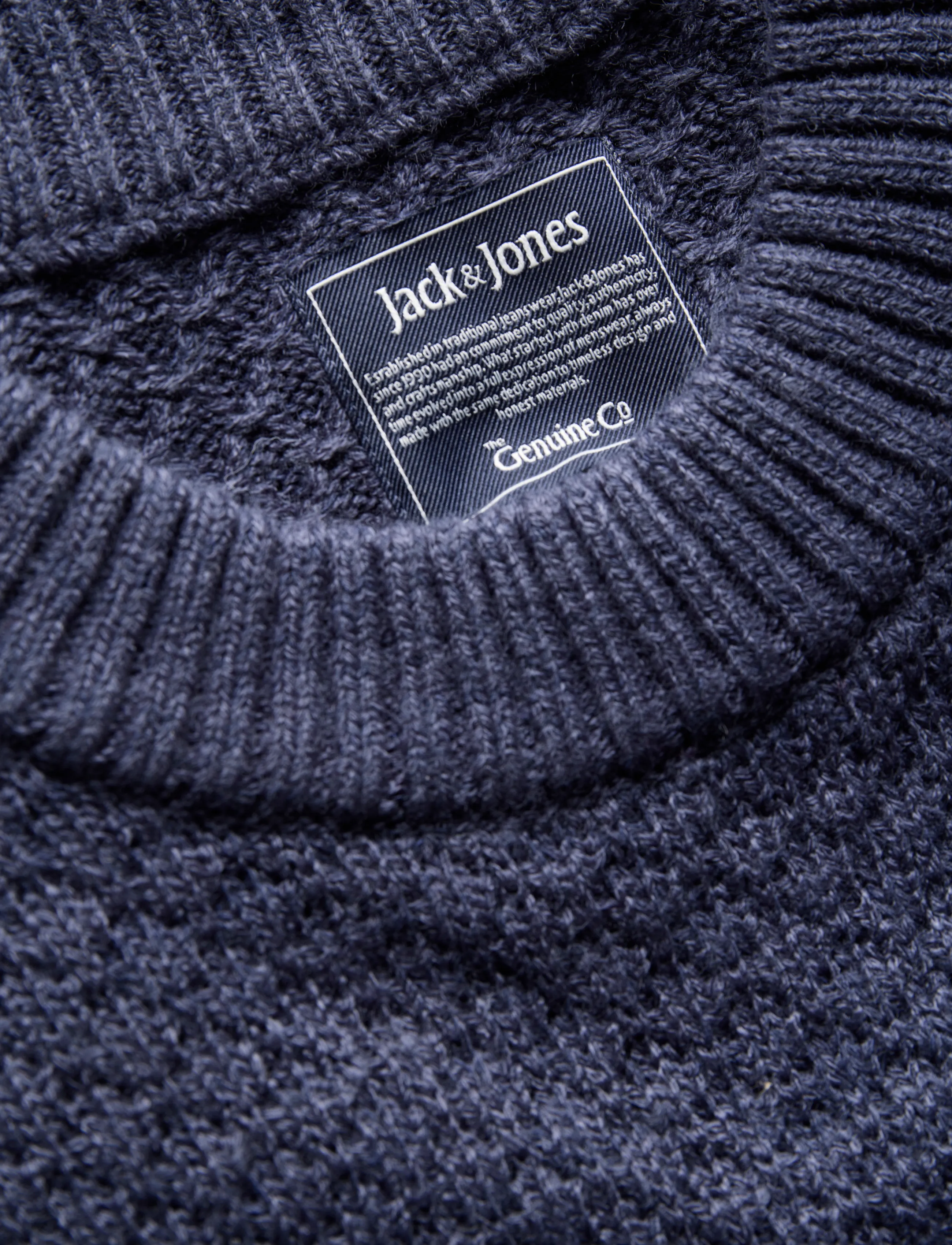 Jack & Jones - JJBLAKE KNIT CREW NECK SN - rundhals - navy blazer - 3