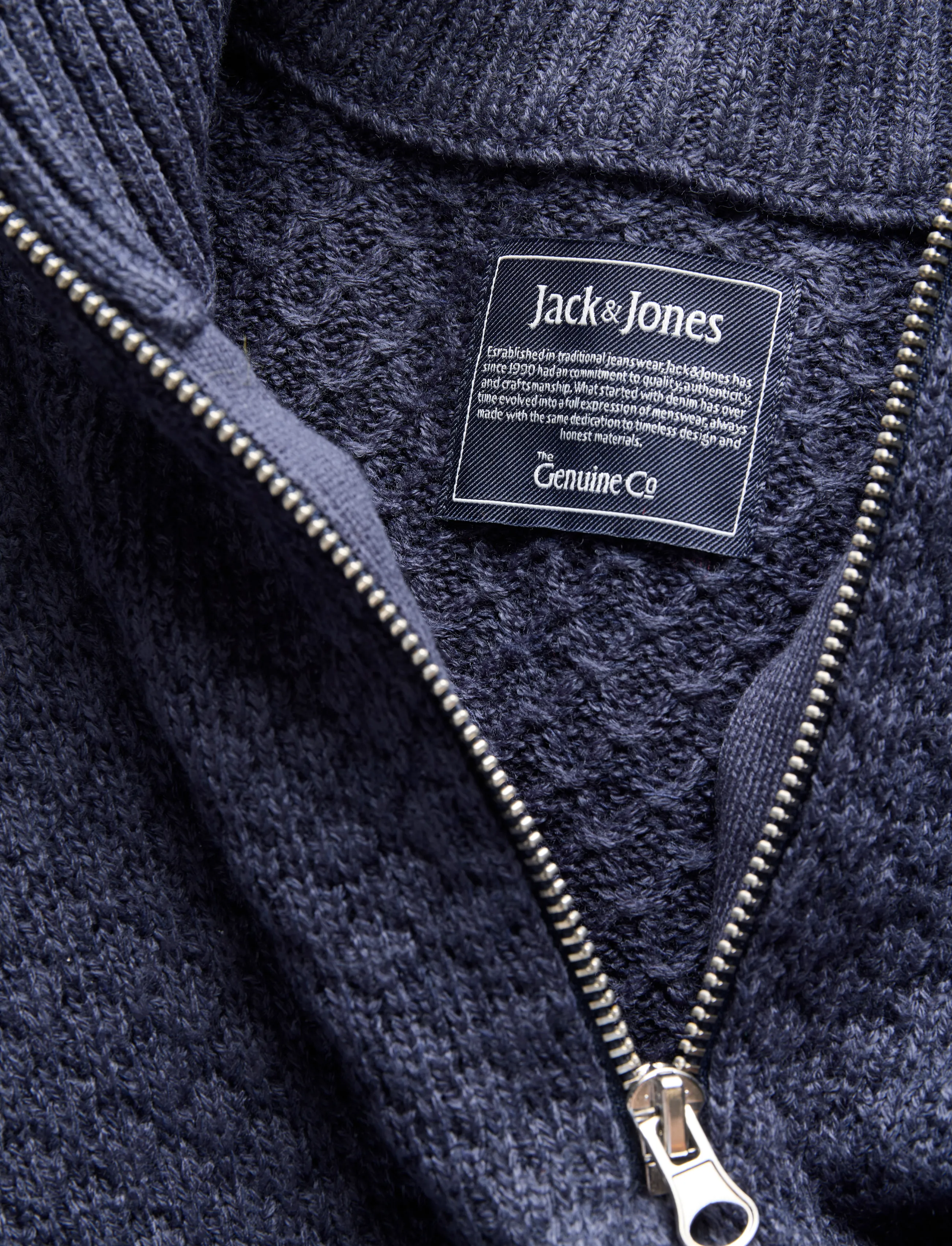 Jack & Jones - JJBLAKE KNIT HALF ZIP - halfzip strik - navy blazer - 2