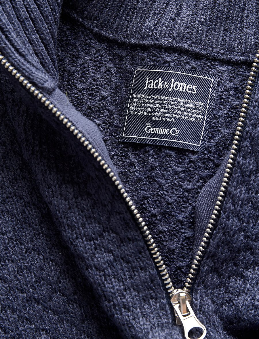 Jack & Jones - JJBLAKE KNIT HALF ZIP - halfzip strik - navy blazer - 2